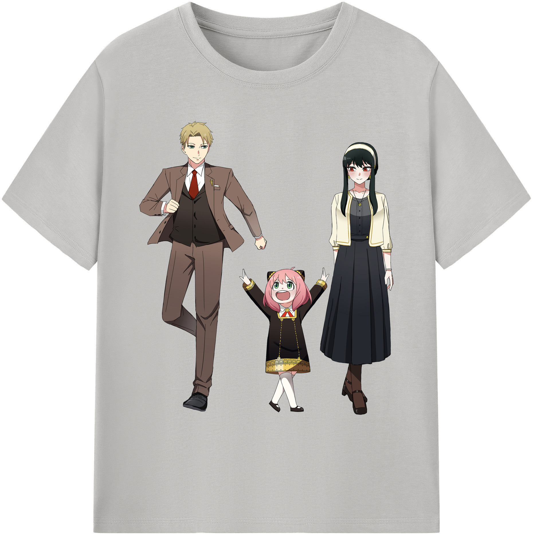 （画像用） SPY×FAMILY间谍家家酒 綿100％ メンズ半袖Tシャツ｜肌触りやわらか＆通気性