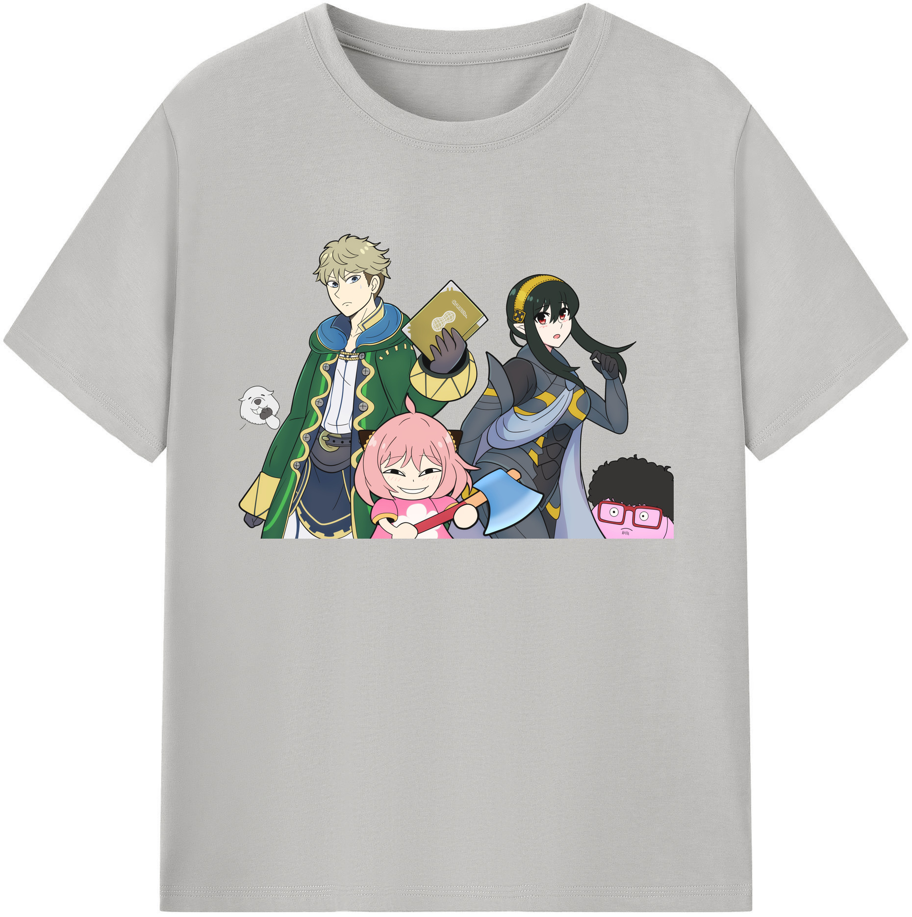 （画像用） SPY×FAMILY间谍家家酒 綿100％ メンズ半袖Tシャツ｜肌触りやわらか＆通気性