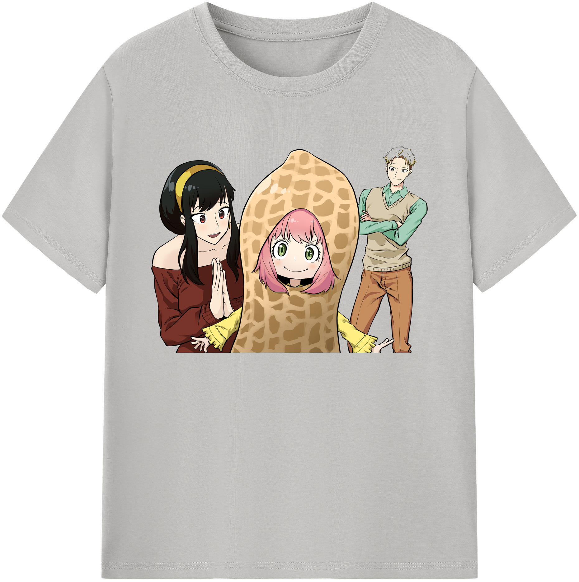 （画像用） SPY×FAMILY间谍家家酒 綿100％ メンズ半袖Tシャツ｜肌触りやわらか＆通気性