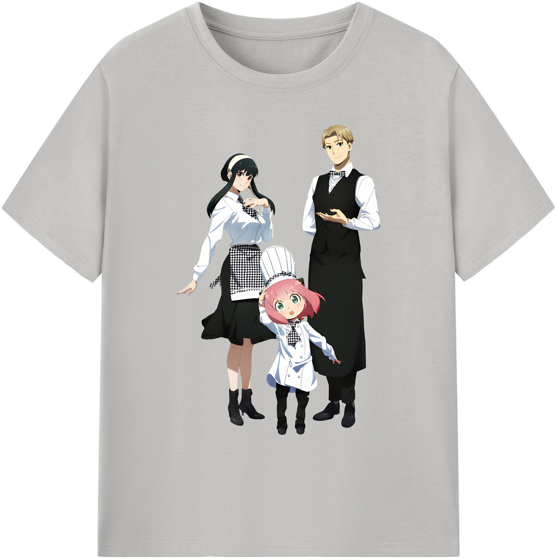 （画像用） SPY×FAMILY间谍家家酒 綿100％ メンズ半袖Tシャツ｜肌触りやわらか＆通気性