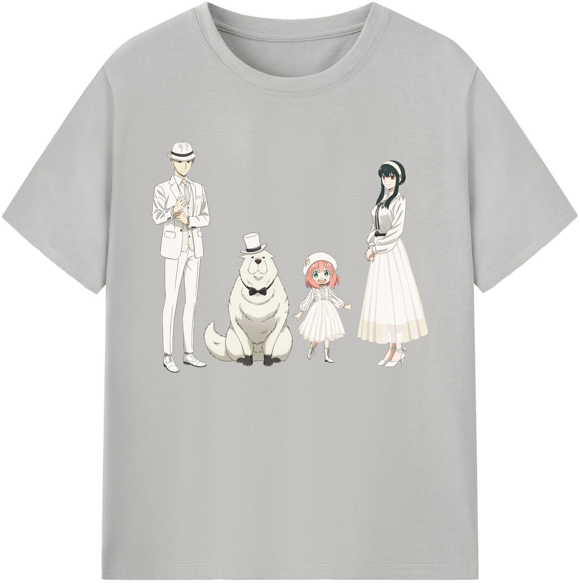 （画像用） SPY×FAMILY间谍家家酒 綿100％ メンズ半袖Tシャツ｜肌触りやわらか＆通気性
