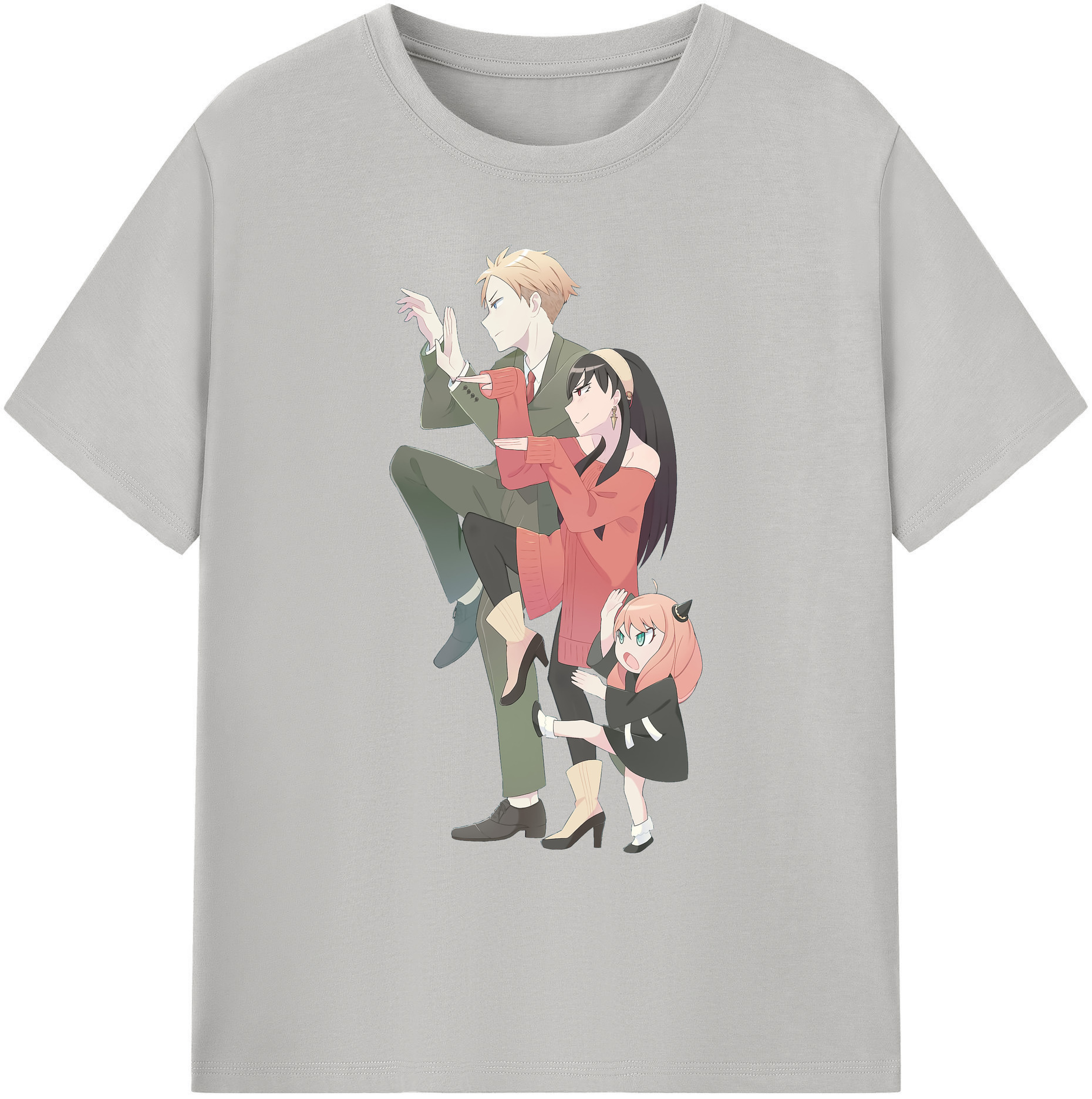 （画像用） SPY×FAMILY间谍家家酒 綿100％ メンズ半袖Tシャツ｜肌触りやわらか＆通気性