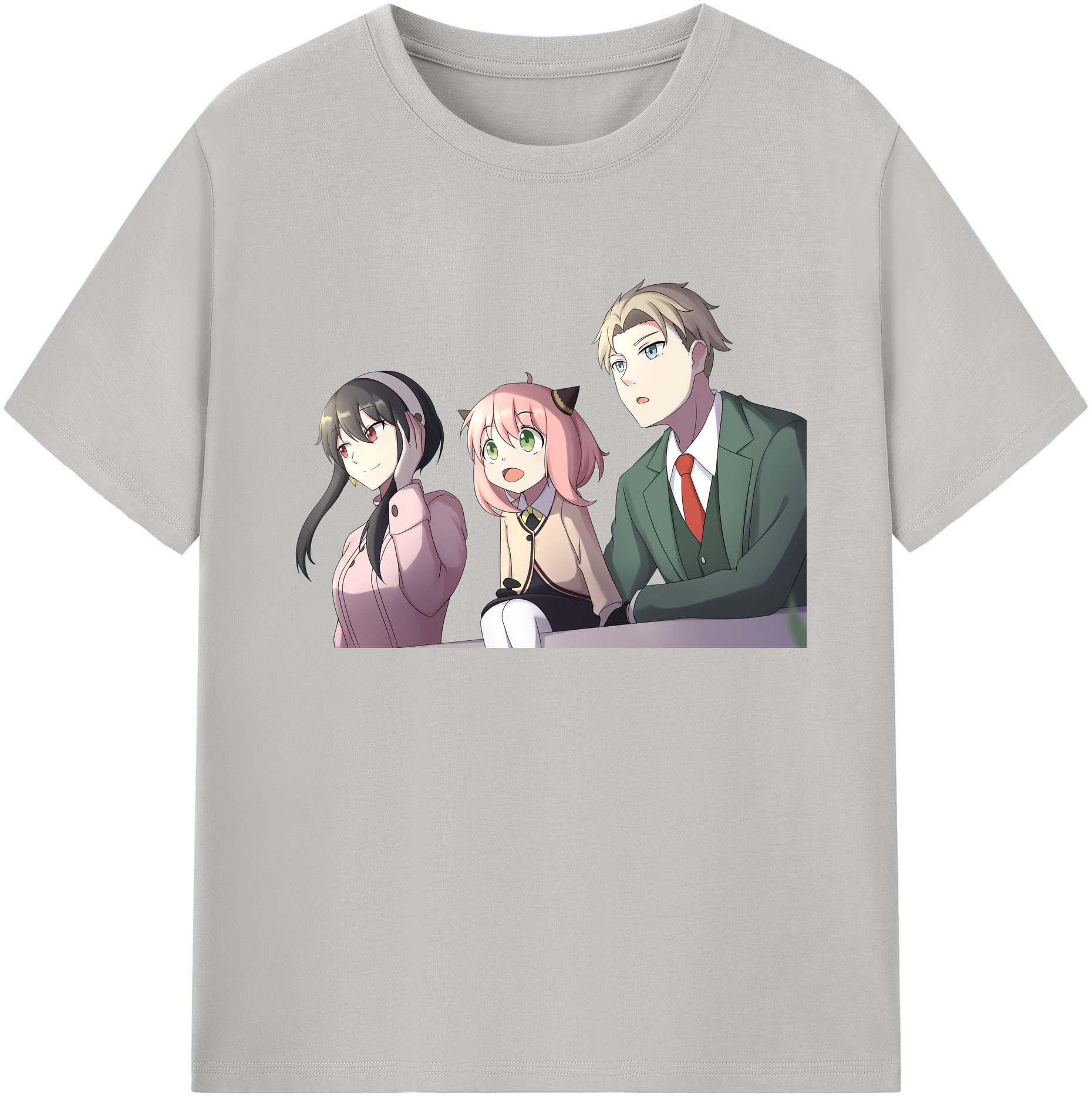 （画像用） SPY×FAMILY间谍家家酒 綿100％ メンズ半袖Tシャツ｜肌触りやわらか＆通気性