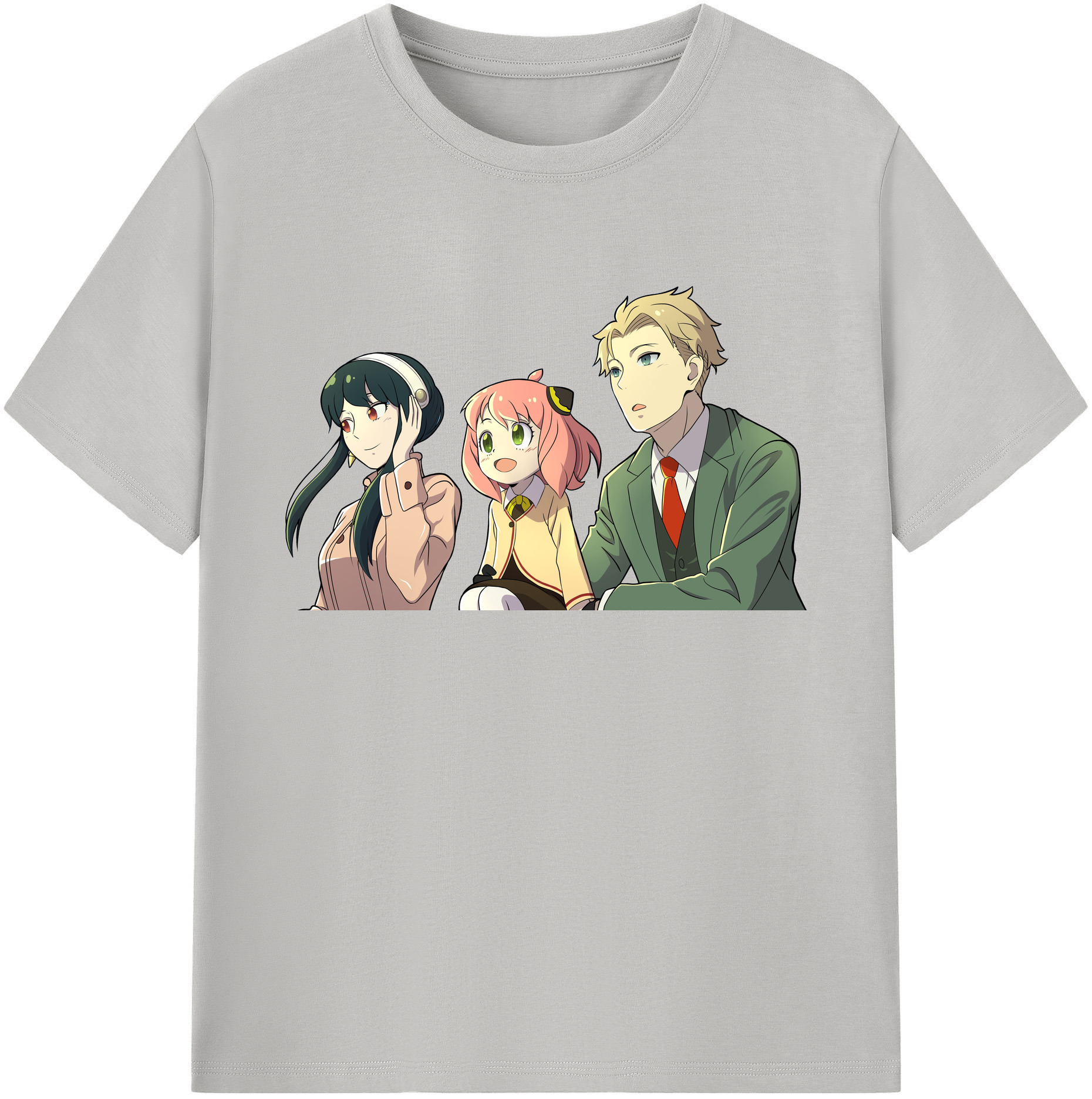 （画像用） SPY×FAMILY间谍家家酒 綿100％ メンズ半袖Tシャツ｜肌触りやわらか＆通気性