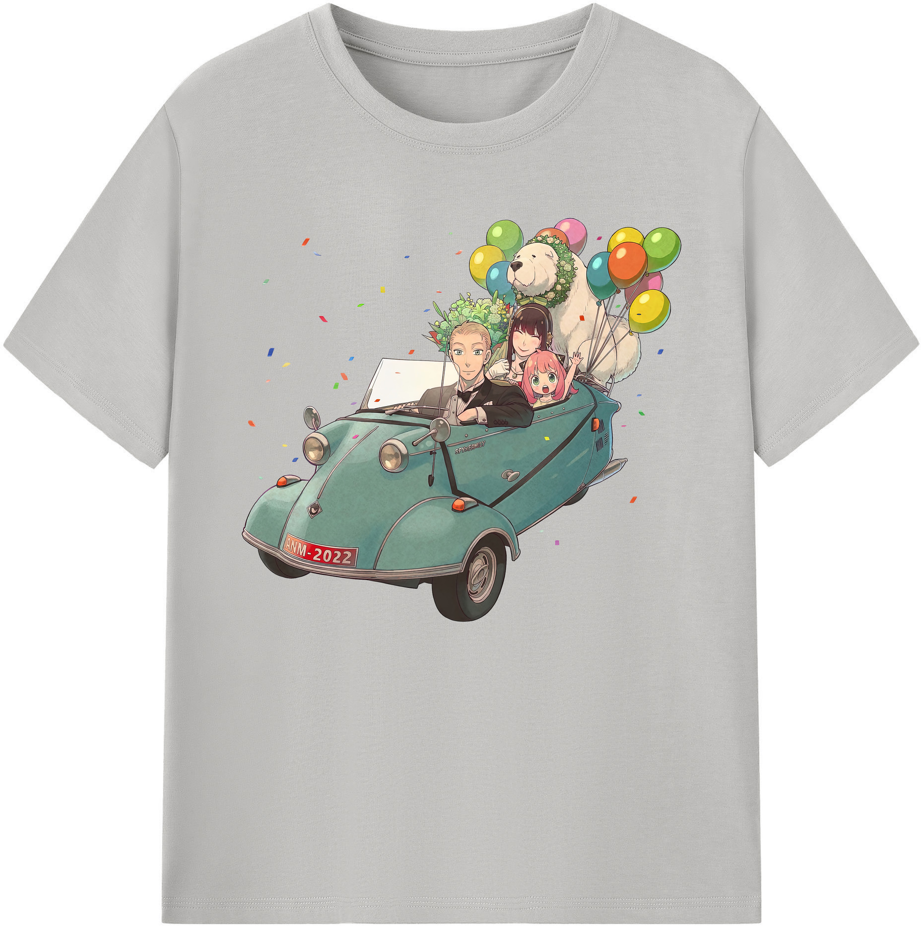 （画像用） SPY×FAMILY间谍家家酒 綿100％ メンズ半袖Tシャツ｜肌触りやわらか＆通気性