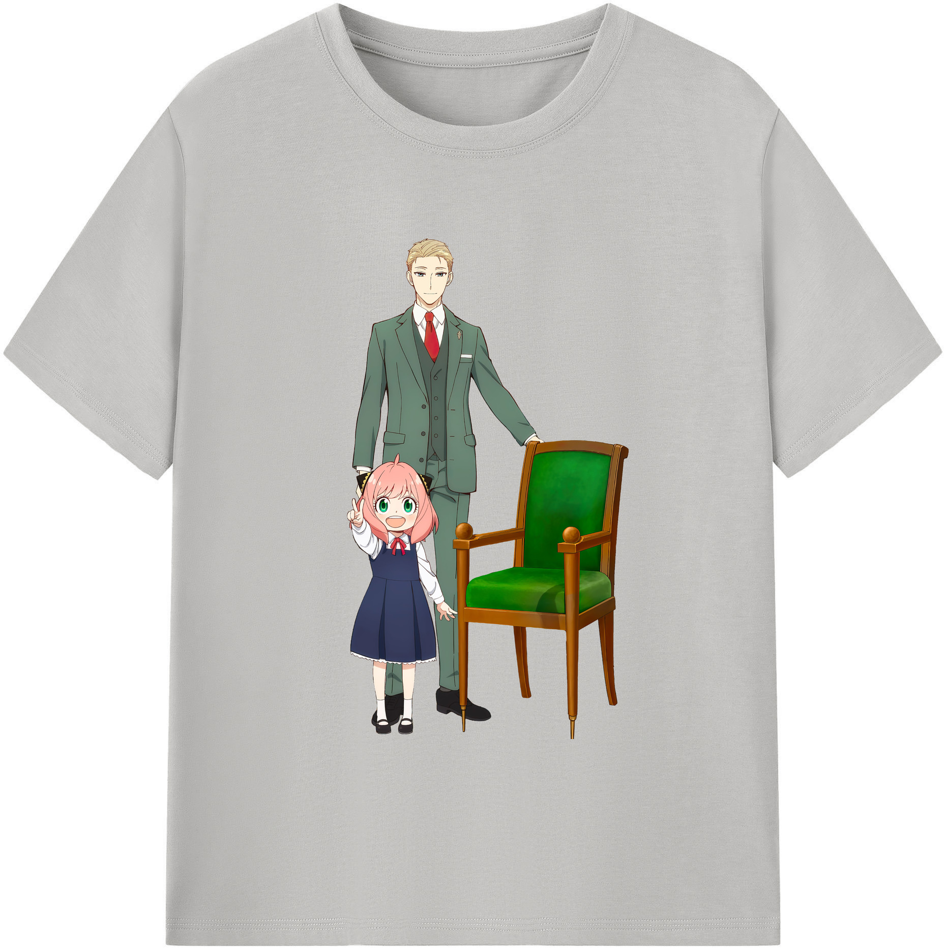 （画像用） SPY×FAMILY间谍家家酒 綿100％ メンズ半袖Tシャツ｜肌触りやわらか＆通気性