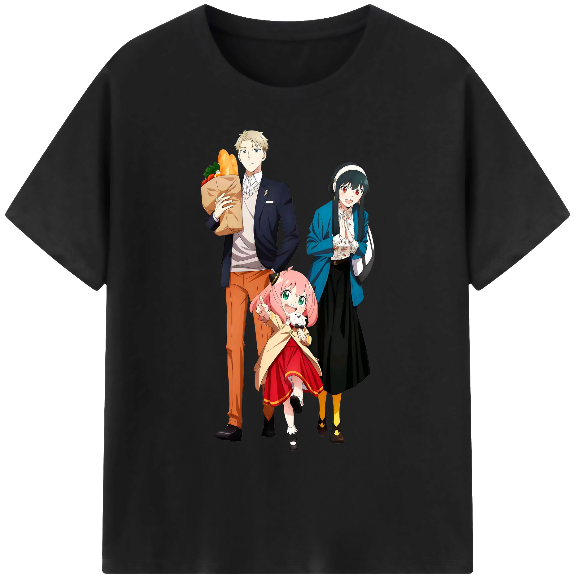 （画像用） SPY×FAMILY间谍家家酒 綿100％ メンズ半袖Tシャツ｜肌触りやわらか＆通気性