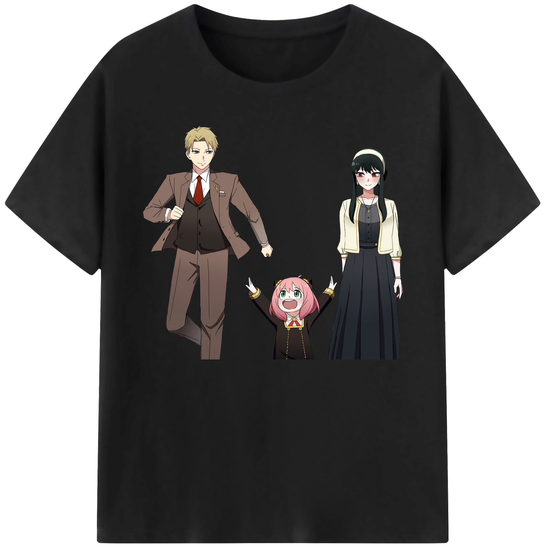 （画像用） SPY×FAMILY间谍家家酒 綿100％ メンズ半袖Tシャツ｜肌触りやわらか＆通気性