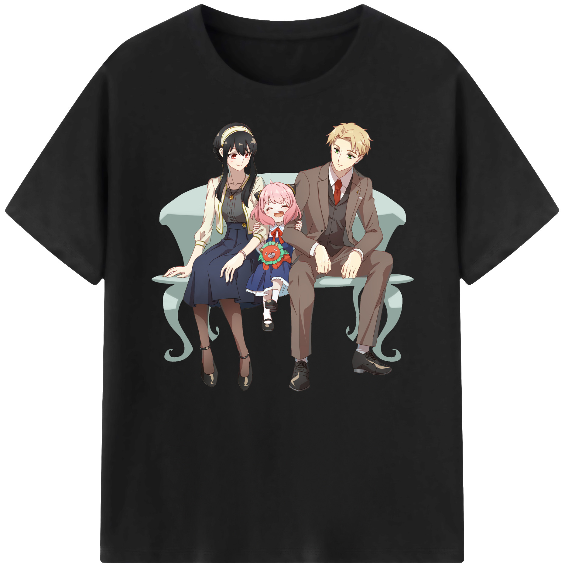 （画像用） SPY×FAMILY间谍家家酒 綿100％ メンズ半袖Tシャツ｜肌触りやわらか＆通気性