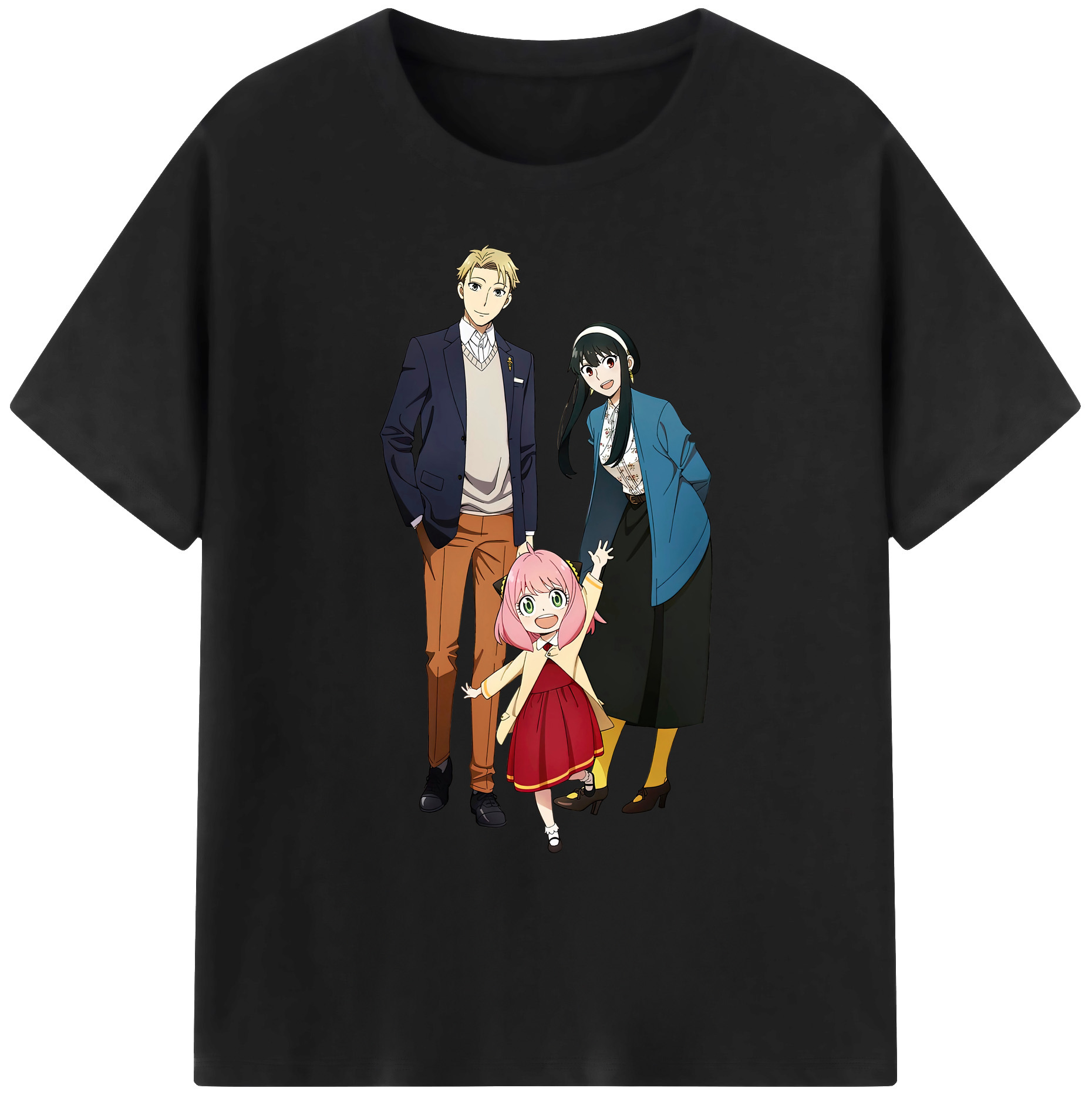 （画像用） SPY×FAMILY间谍家家酒 綿100％ メンズ半袖Tシャツ｜肌触りやわらか＆通気性