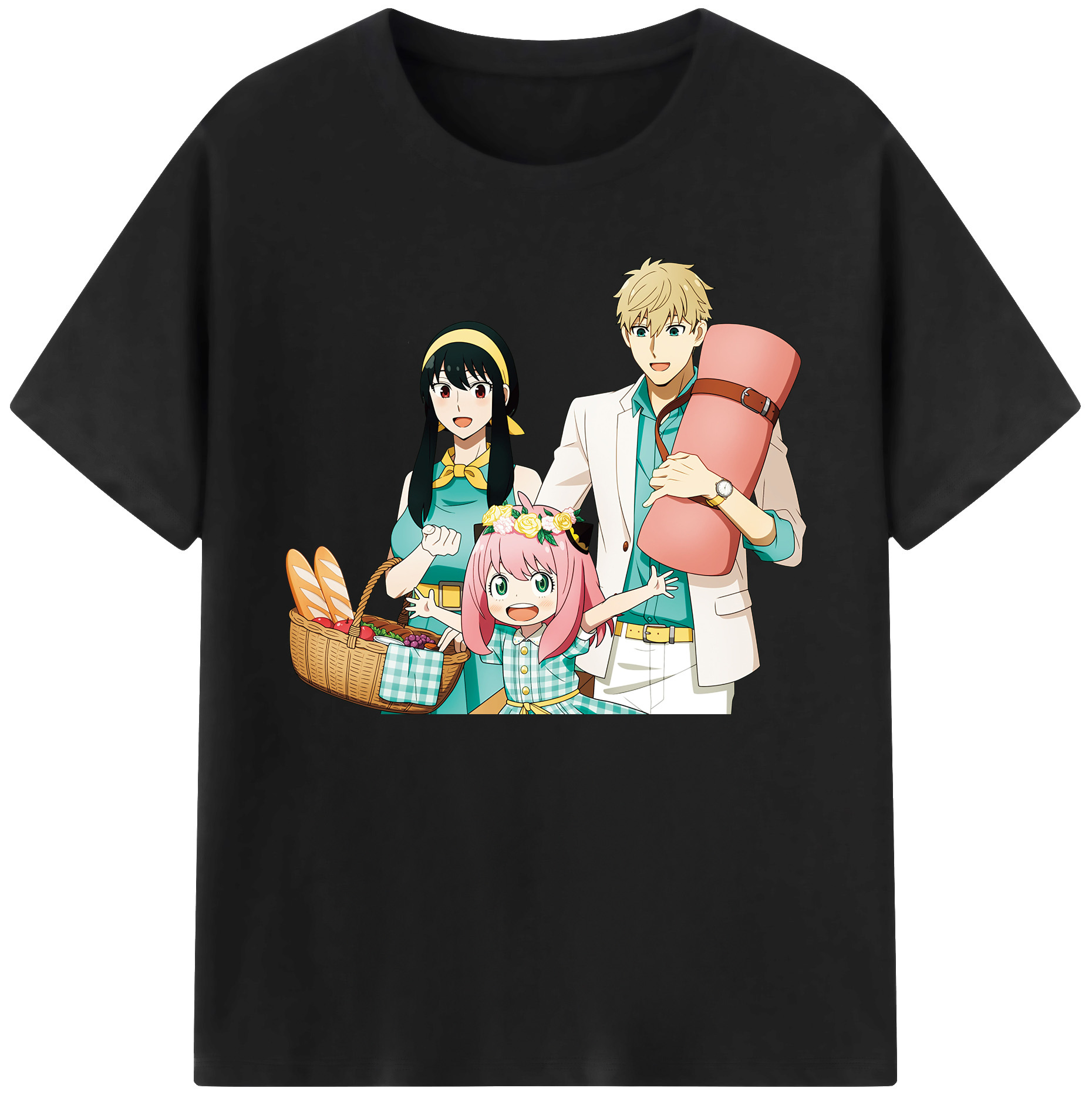 （画像用） SPY×FAMILY间谍家家酒 綿100％ メンズ半袖Tシャツ｜肌触りやわらか＆通気性