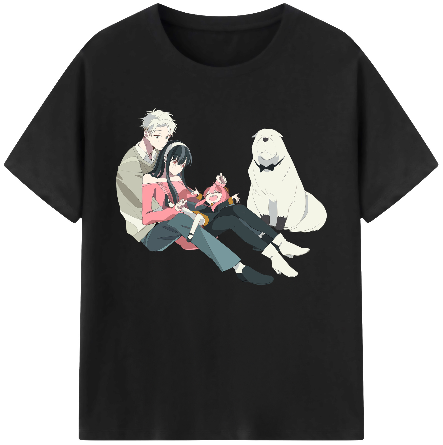 （画像用） SPY×FAMILY间谍家家酒 綿100％ メンズ半袖Tシャツ｜肌触りやわらか＆通気性