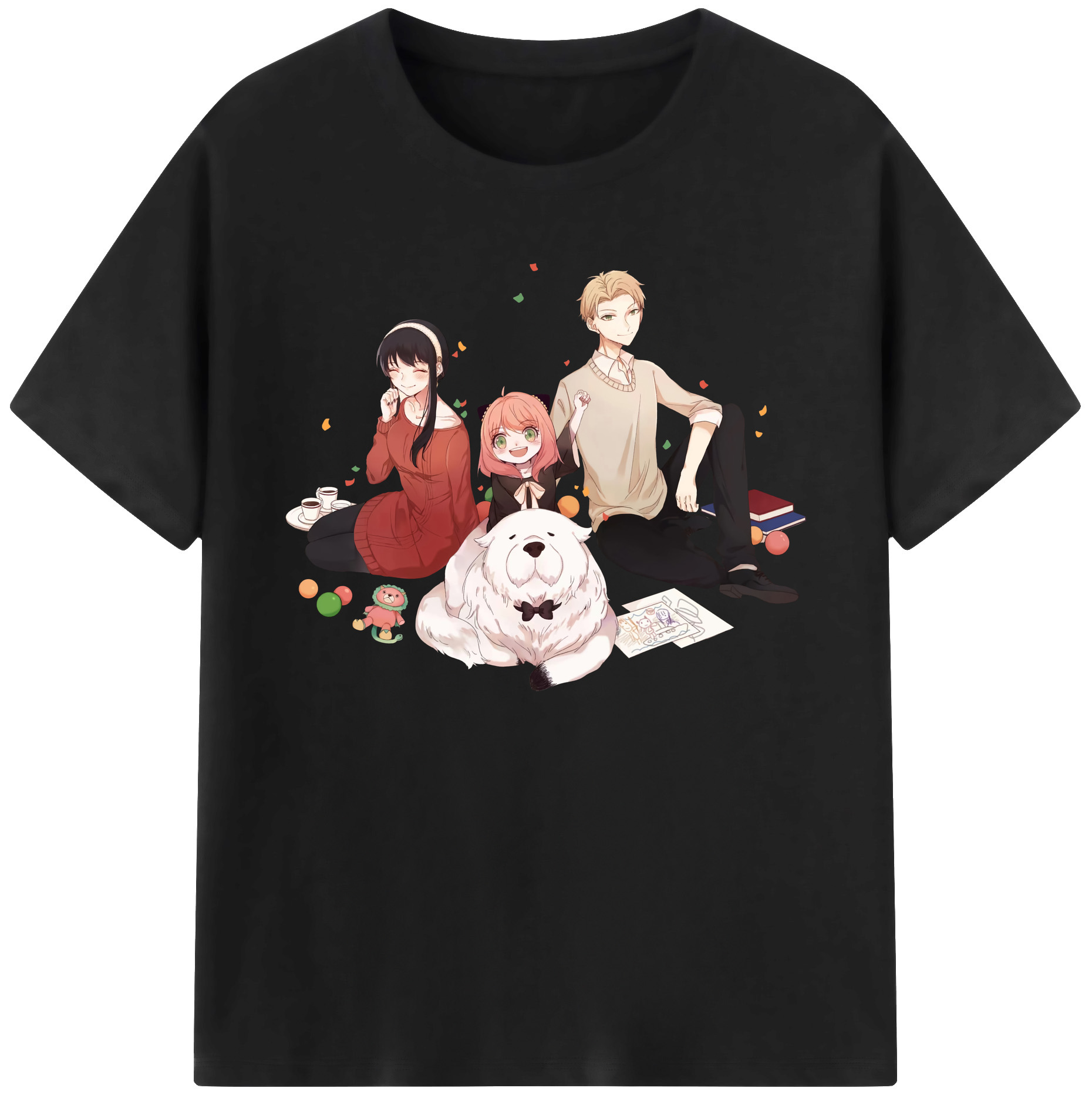 （画像用） SPY×FAMILY间谍家家酒 綿100％ メンズ半袖Tシャツ｜肌触りやわらか＆通気性