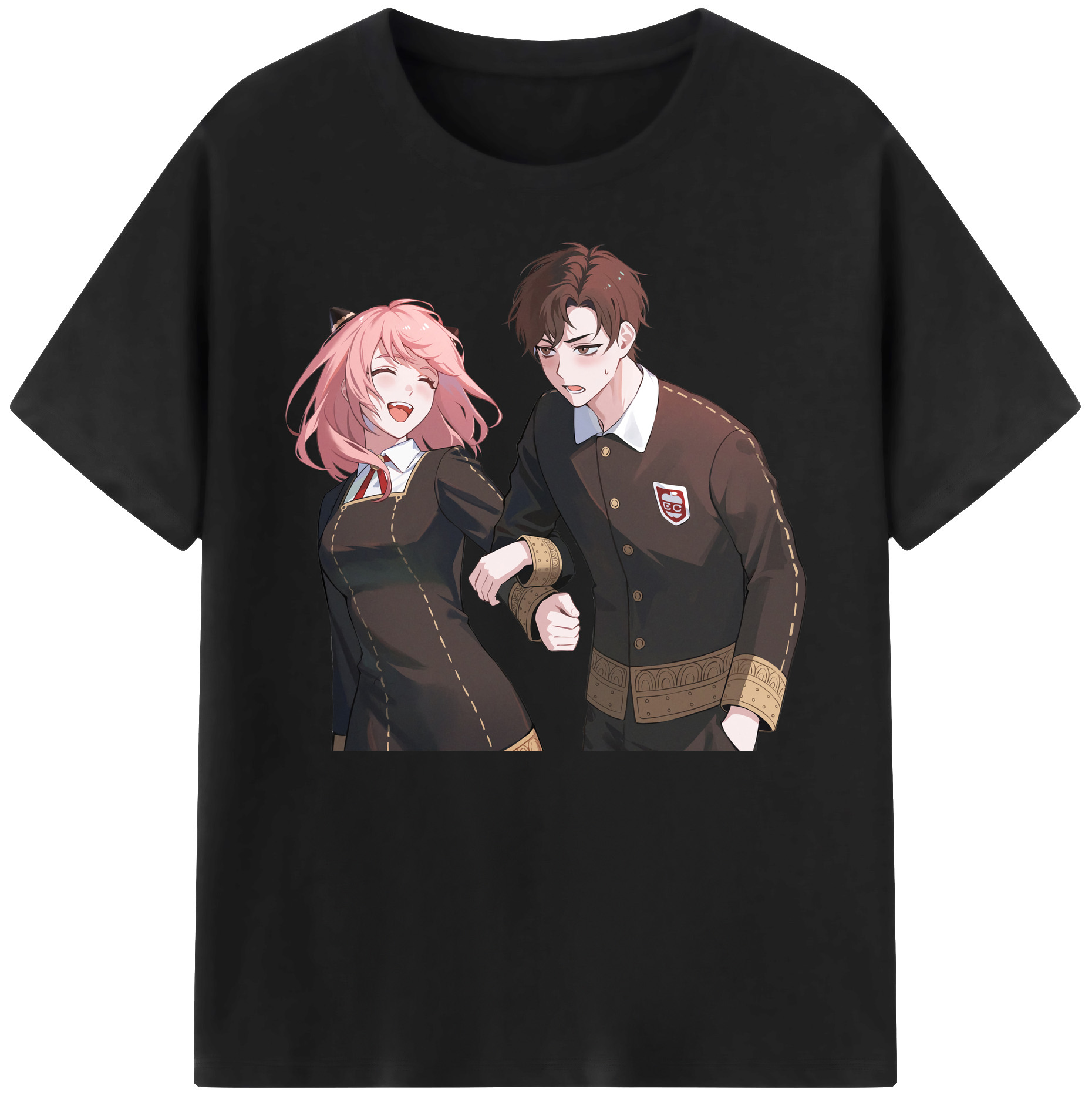（画像用） SPY×FAMILY间谍家家酒 綿100％ メンズ半袖Tシャツ｜肌触りやわらか＆通気性