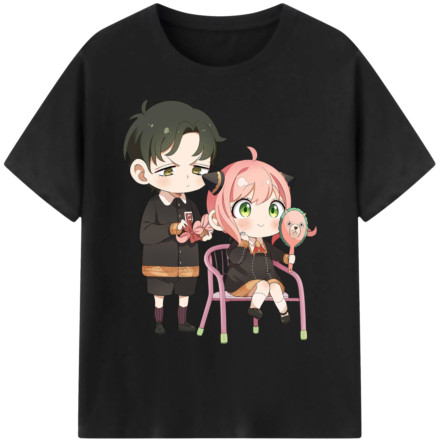 （画像用） SPY×FAMILY间谍家家酒 綿100％ メンズ半袖Tシャツ｜肌触りやわらか＆通気性