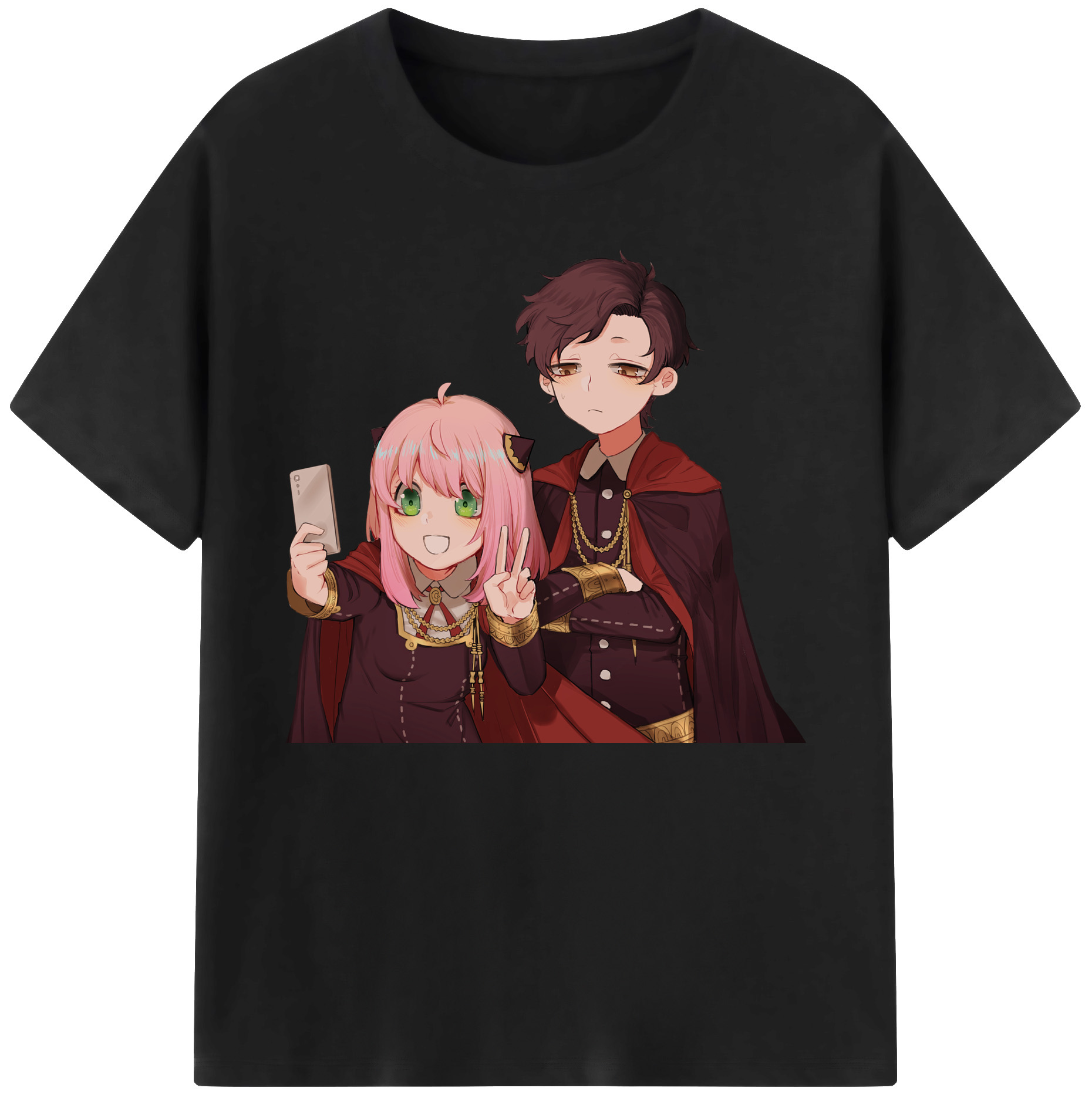 （画像用） SPY×FAMILY间谍家家酒 綿100％ メンズ半袖Tシャツ｜肌触りやわらか＆通気性