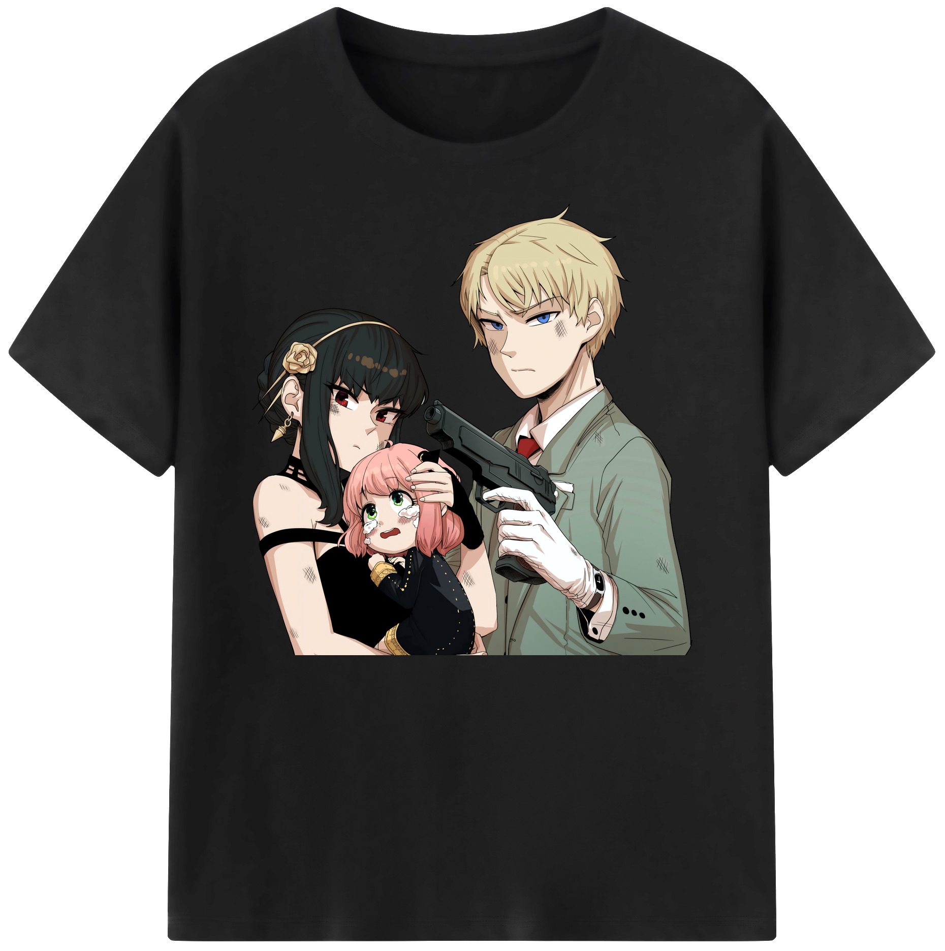 （画像用） SPY×FAMILY间谍家家酒 綿100％ メンズ半袖Tシャツ｜肌触りやわらか＆通気性