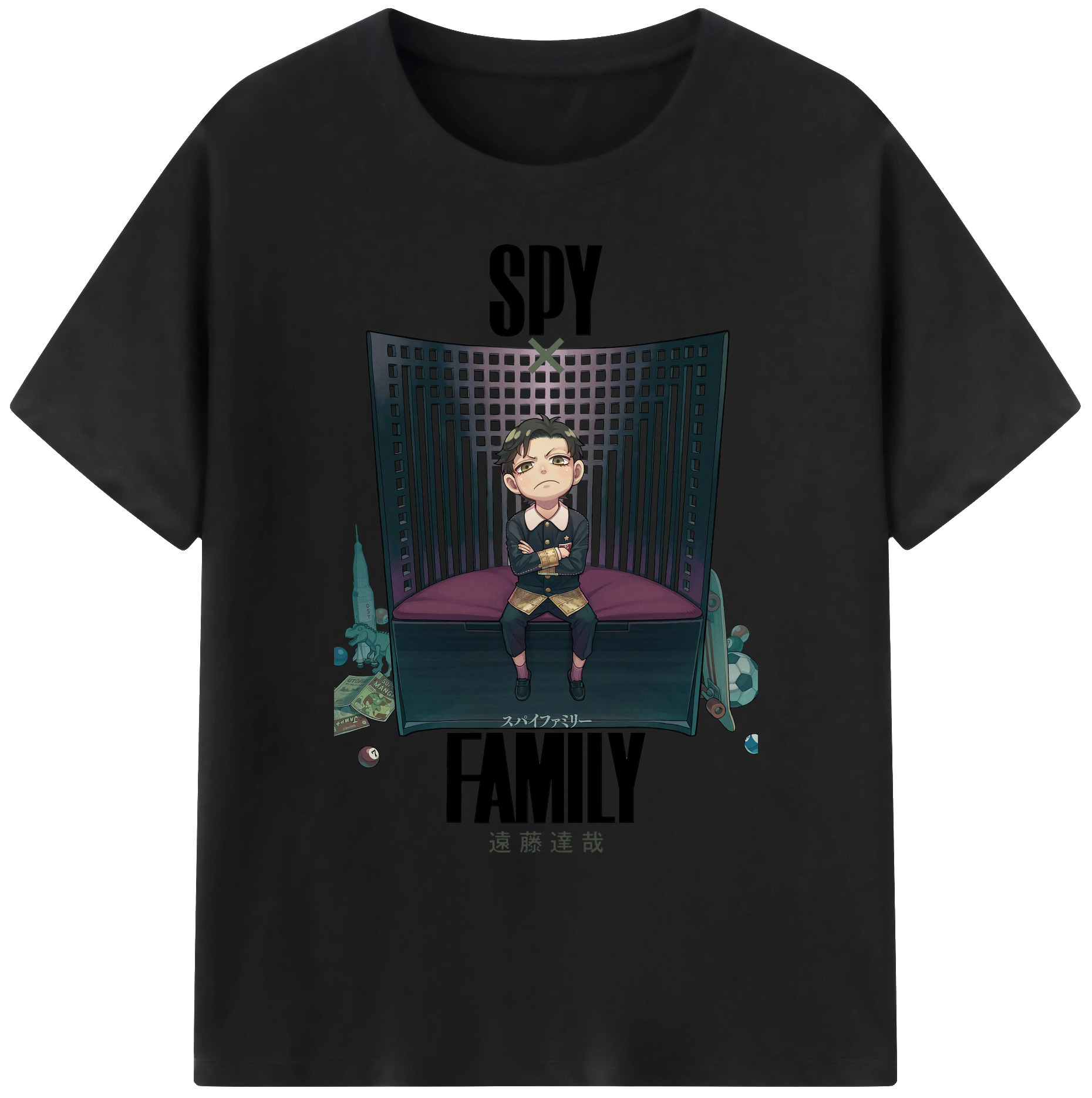 （画像用） SPY×FAMILY间谍家家酒 綿100％ メンズ半袖Tシャツ｜肌触りやわらか＆通気性