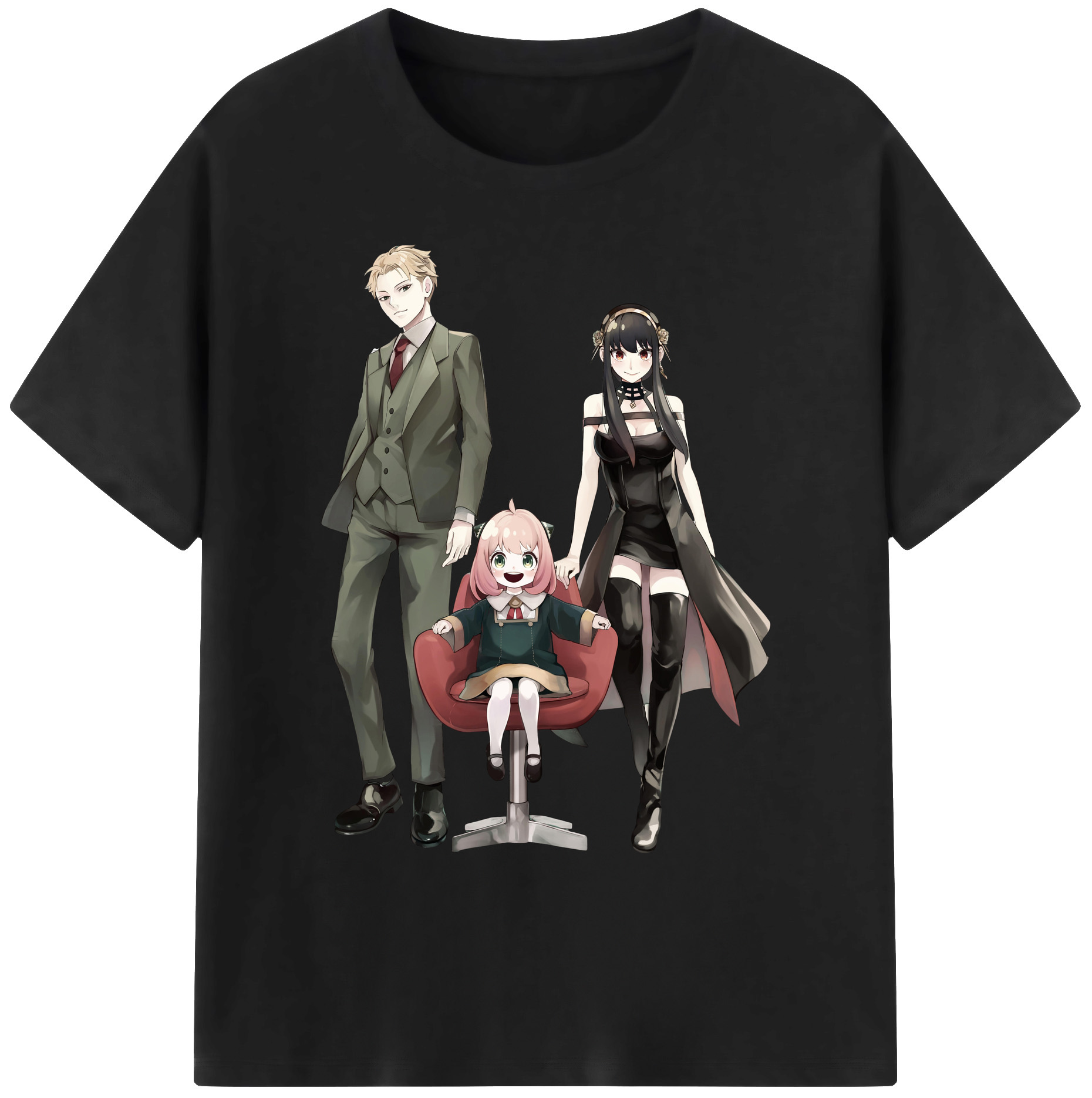 （画像用） SPY×FAMILY间谍家家酒 綿100％ メンズ半袖Tシャツ｜肌触りやわらか＆通気性