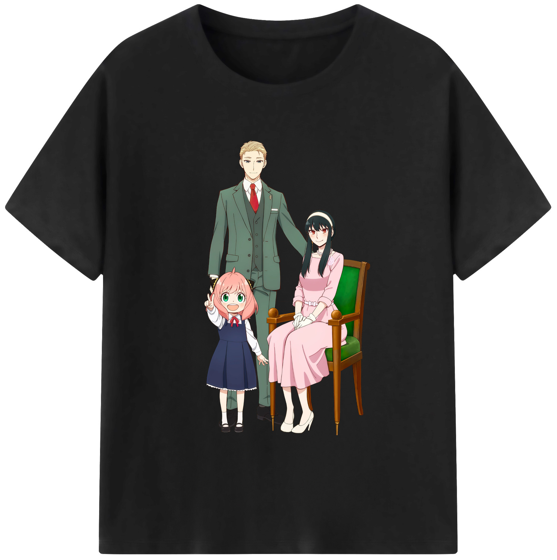 （画像用） SPY×FAMILY间谍家家酒 綿100％ メンズ半袖Tシャツ｜肌触りやわらか＆通気性