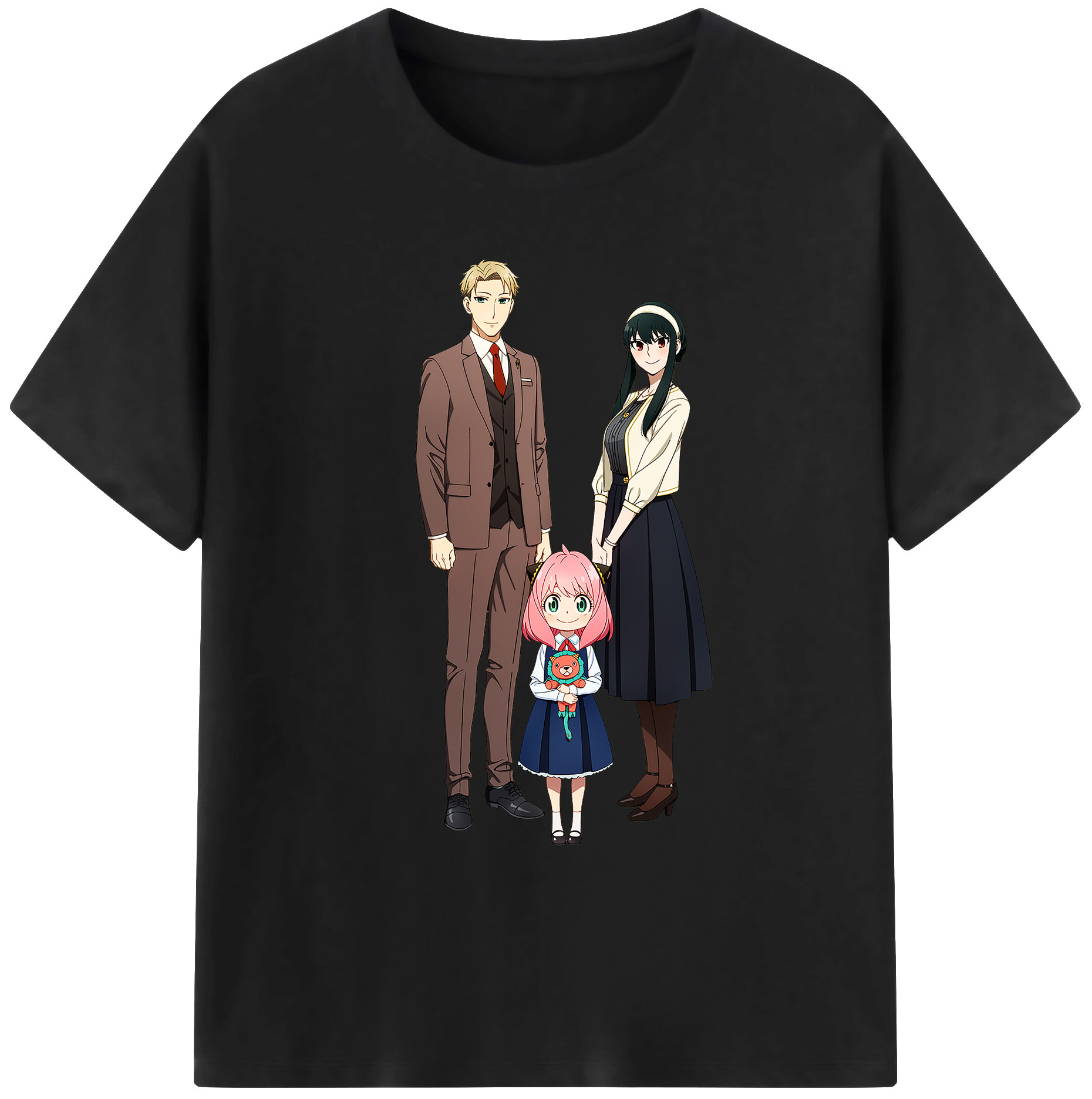 （画像用） SPY×FAMILY间谍家家酒 綿100％ メンズ半袖Tシャツ｜肌触りやわらか＆通気性