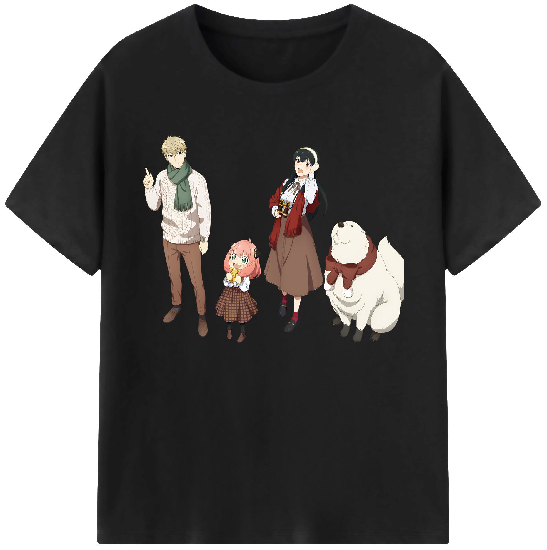 （画像用） SPY×FAMILY间谍家家酒 綿100％ メンズ半袖Tシャツ｜肌触りやわらか＆通気性