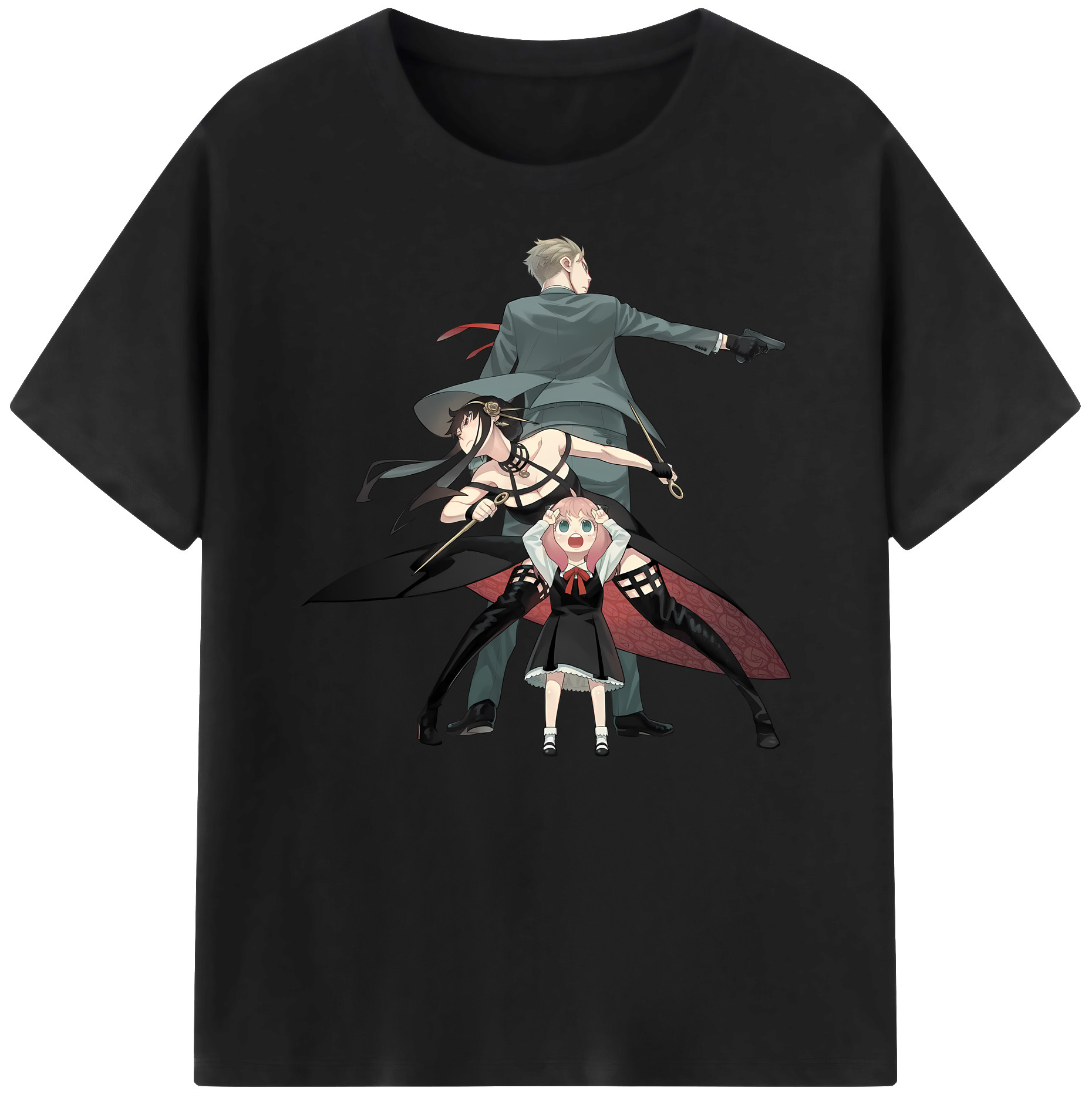 （画像用） SPY×FAMILY间谍家家酒 綿100％ メンズ半袖Tシャツ｜肌触りやわらか＆通気性