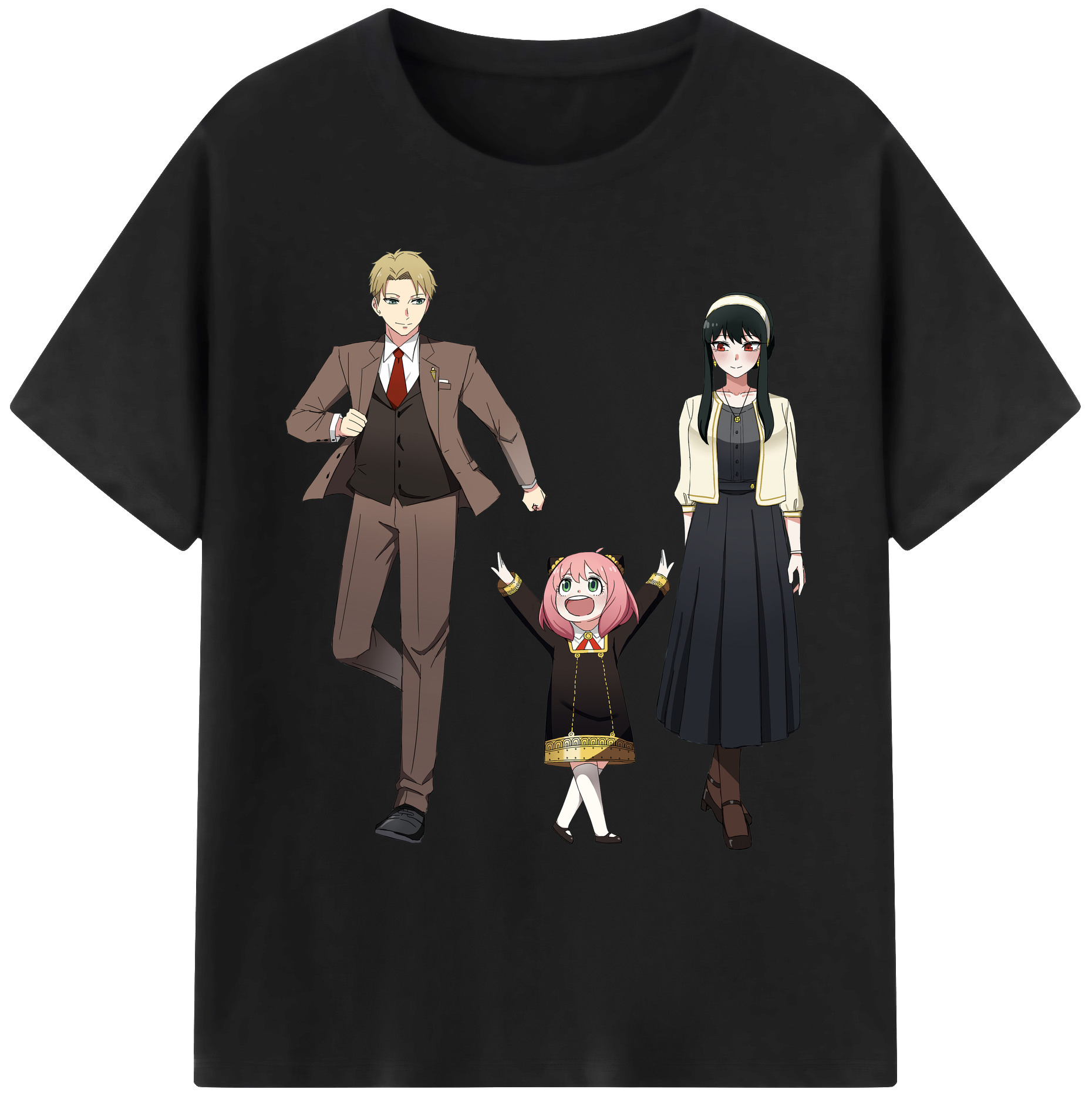 （画像用） SPY×FAMILY间谍家家酒 綿100％ メンズ半袖Tシャツ｜肌触りやわらか＆通気性