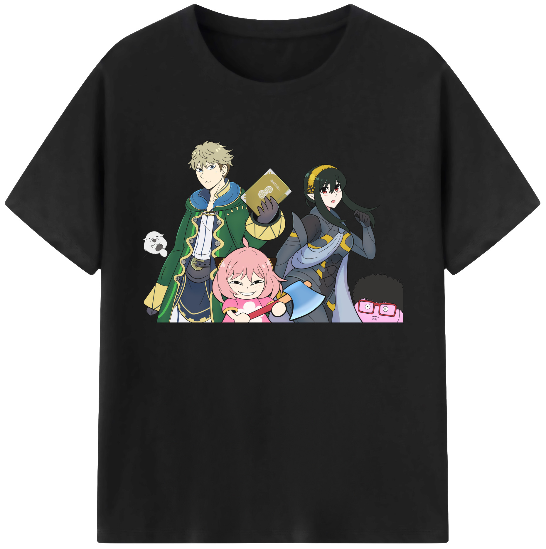 （画像用） SPY×FAMILY间谍家家酒 綿100％ メンズ半袖Tシャツ｜肌触りやわらか＆通気性