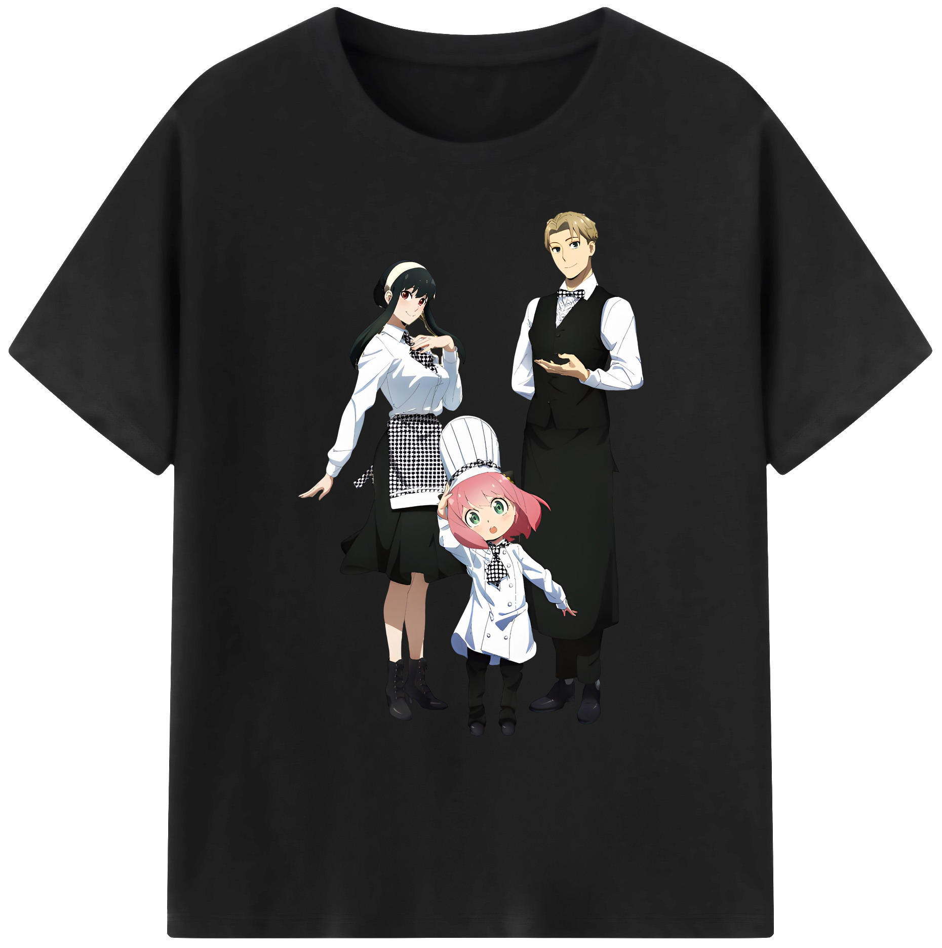 （画像用） SPY×FAMILY间谍家家酒 綿100％ メンズ半袖Tシャツ｜肌触りやわらか＆通気性