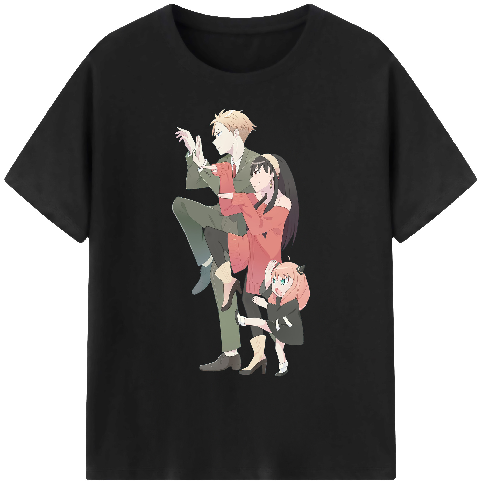 （画像用） SPY×FAMILY间谍家家酒 綿100％ メンズ半袖Tシャツ｜肌触りやわらか＆通気性