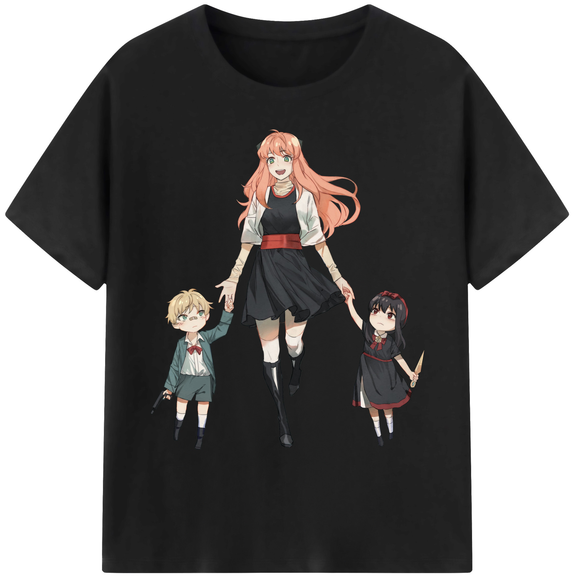 （画像用） SPY×FAMILY间谍家家酒 綿100％ メンズ半袖Tシャツ｜肌触りやわらか＆通気性