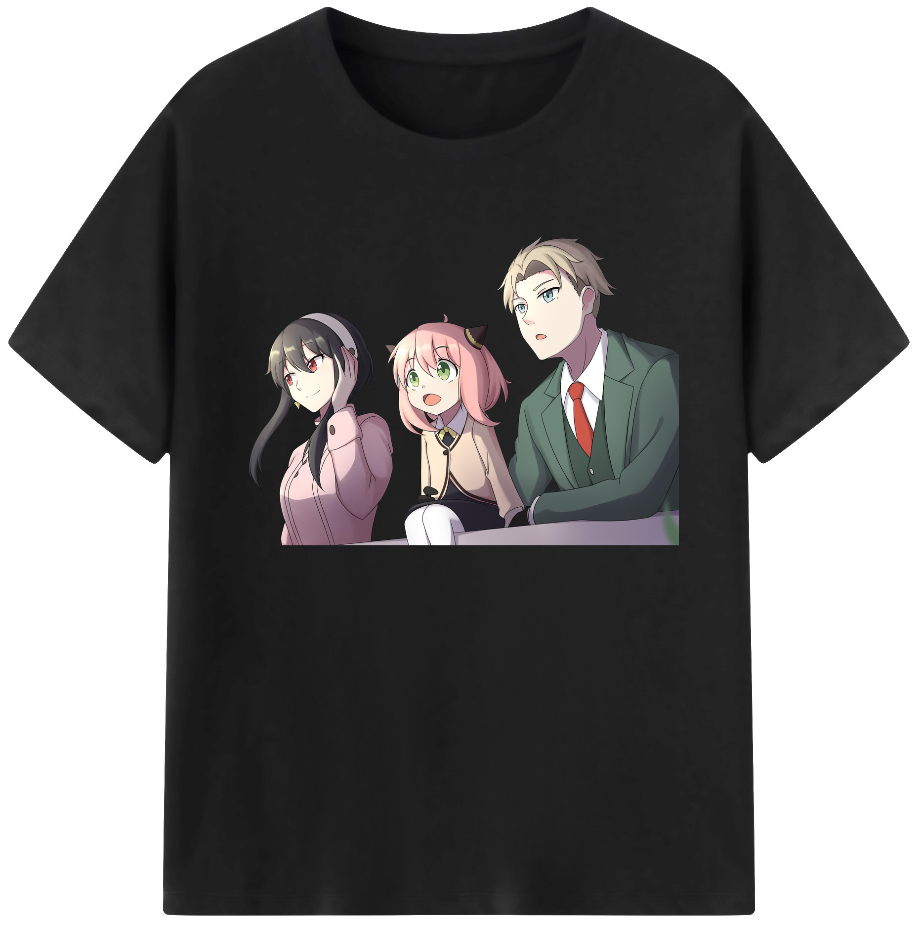 （画像用） SPY×FAMILY间谍家家酒 綿100％ メンズ半袖Tシャツ｜肌触りやわらか＆通気性
