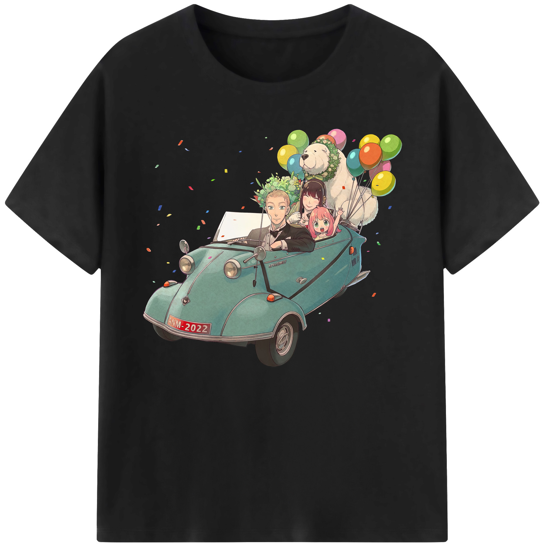 （画像用） SPY×FAMILY间谍家家酒 綿100％ メンズ半袖Tシャツ｜肌触りやわらか＆通気性