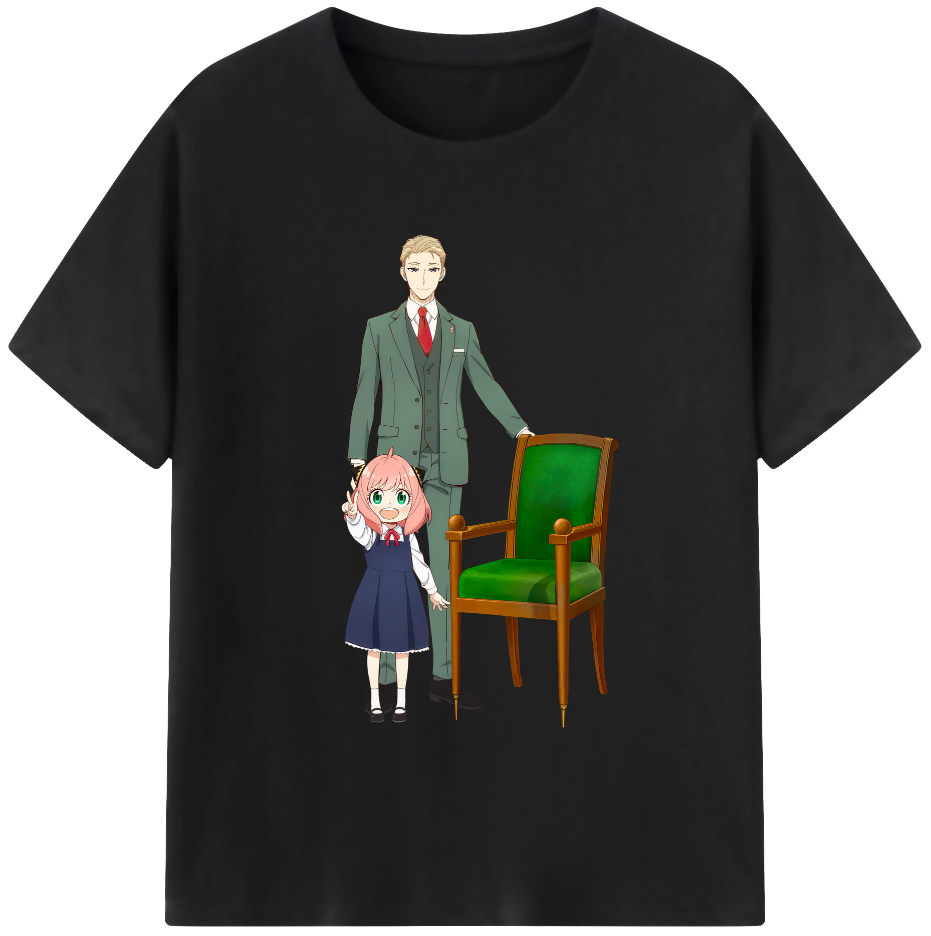 （画像用） SPY×FAMILY间谍家家酒 綿100％ メンズ半袖Tシャツ｜肌触りやわらか＆通気性