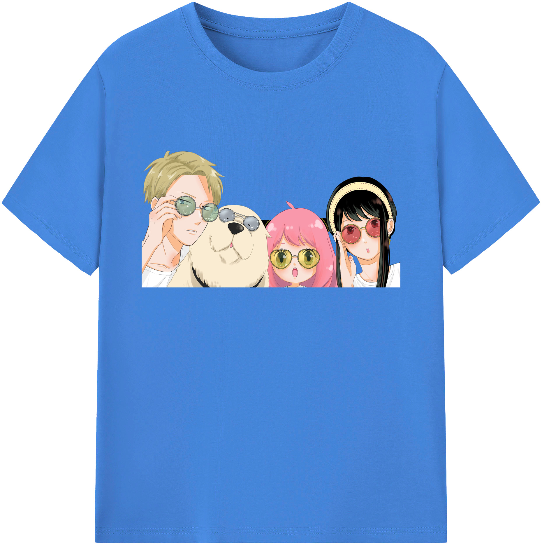 （画像用） SPY×FAMILY间谍家家酒 綿100％ メンズ半袖Tシャツ｜肌触りやわらか＆通気性