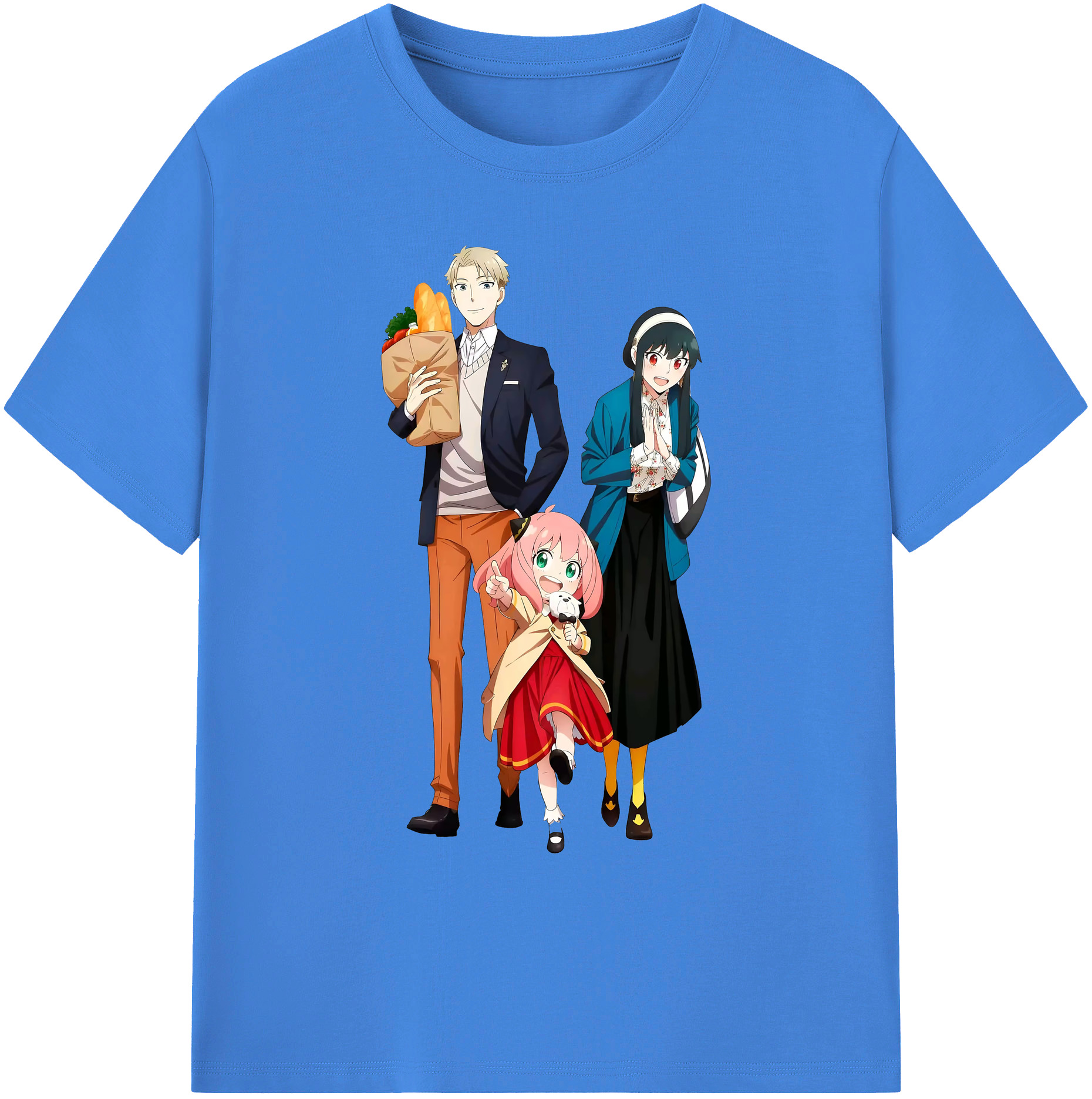 （画像用） SPY×FAMILY间谍家家酒 綿100％ メンズ半袖Tシャツ｜肌触りやわらか＆通気性