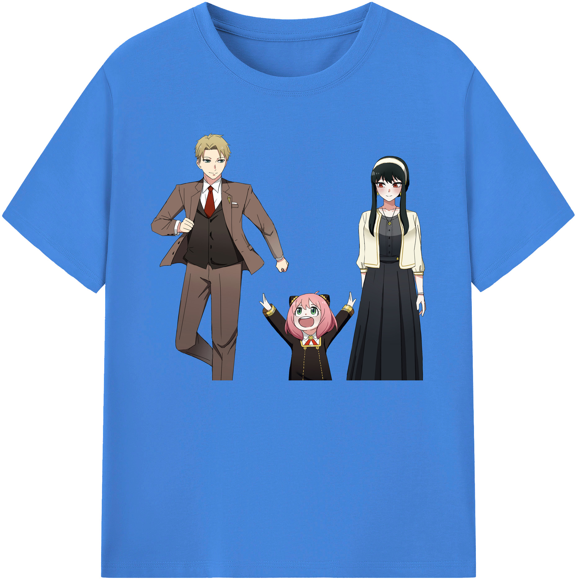 （画像用） SPY×FAMILY间谍家家酒 綿100％ メンズ半袖Tシャツ｜肌触りやわらか＆通気性