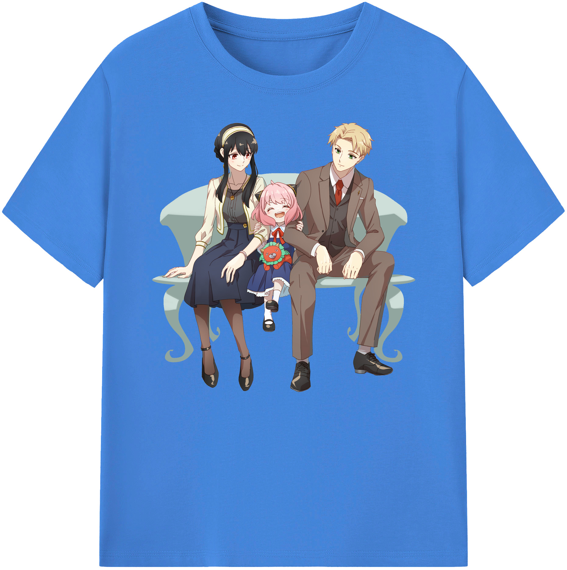 （画像用） SPY×FAMILY间谍家家酒 綿100％ メンズ半袖Tシャツ｜肌触りやわらか＆通気性