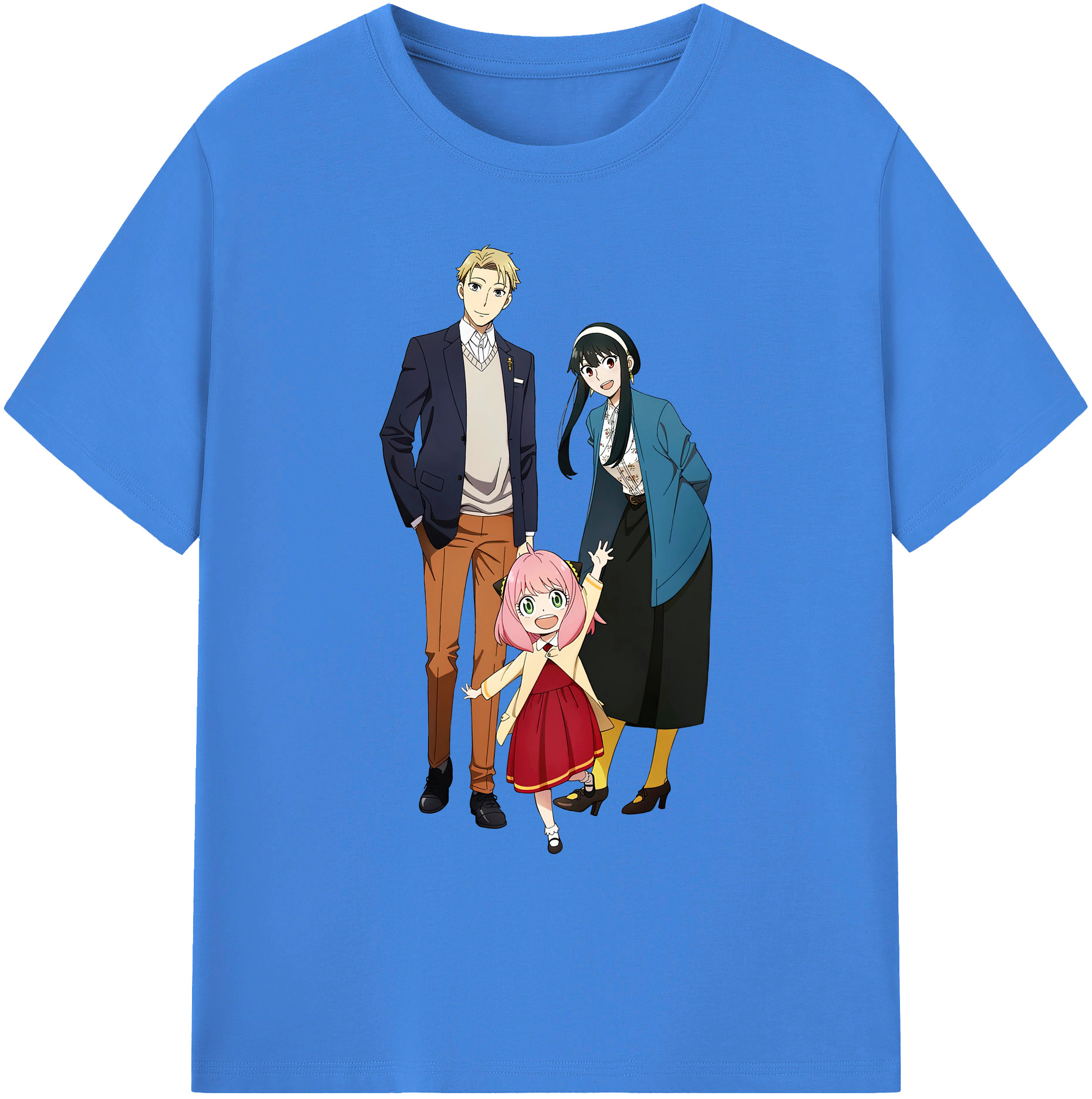 （画像用） SPY×FAMILY间谍家家酒 綿100％ メンズ半袖Tシャツ｜肌触りやわらか＆通気性