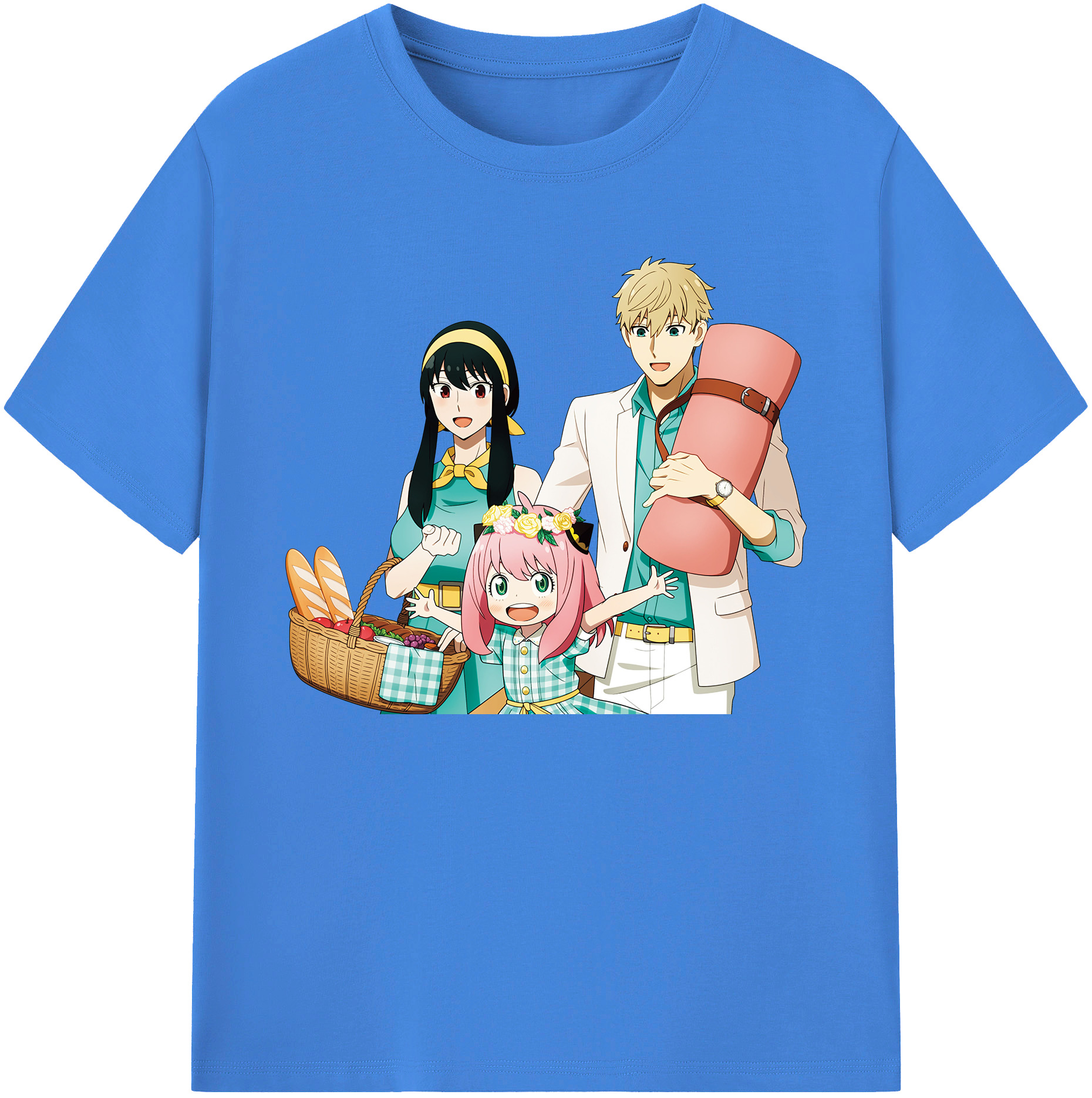 （画像用） SPY×FAMILY间谍家家酒 綿100％ メンズ半袖Tシャツ｜肌触りやわらか＆通気性