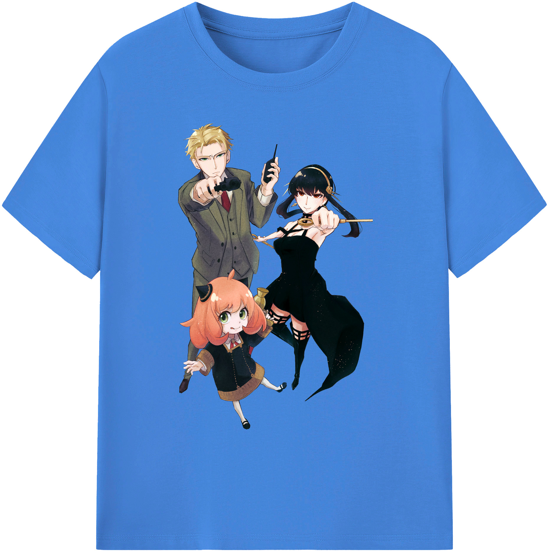 （画像用） SPY×FAMILY间谍家家酒 綿100％ メンズ半袖Tシャツ｜肌触りやわらか＆通気性