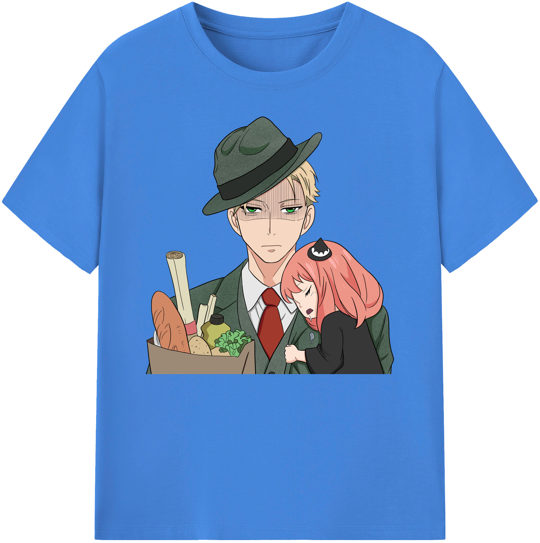 （画像用） SPY×FAMILY间谍家家酒 綿100％ メンズ半袖Tシャツ｜肌触りやわらか＆通気性