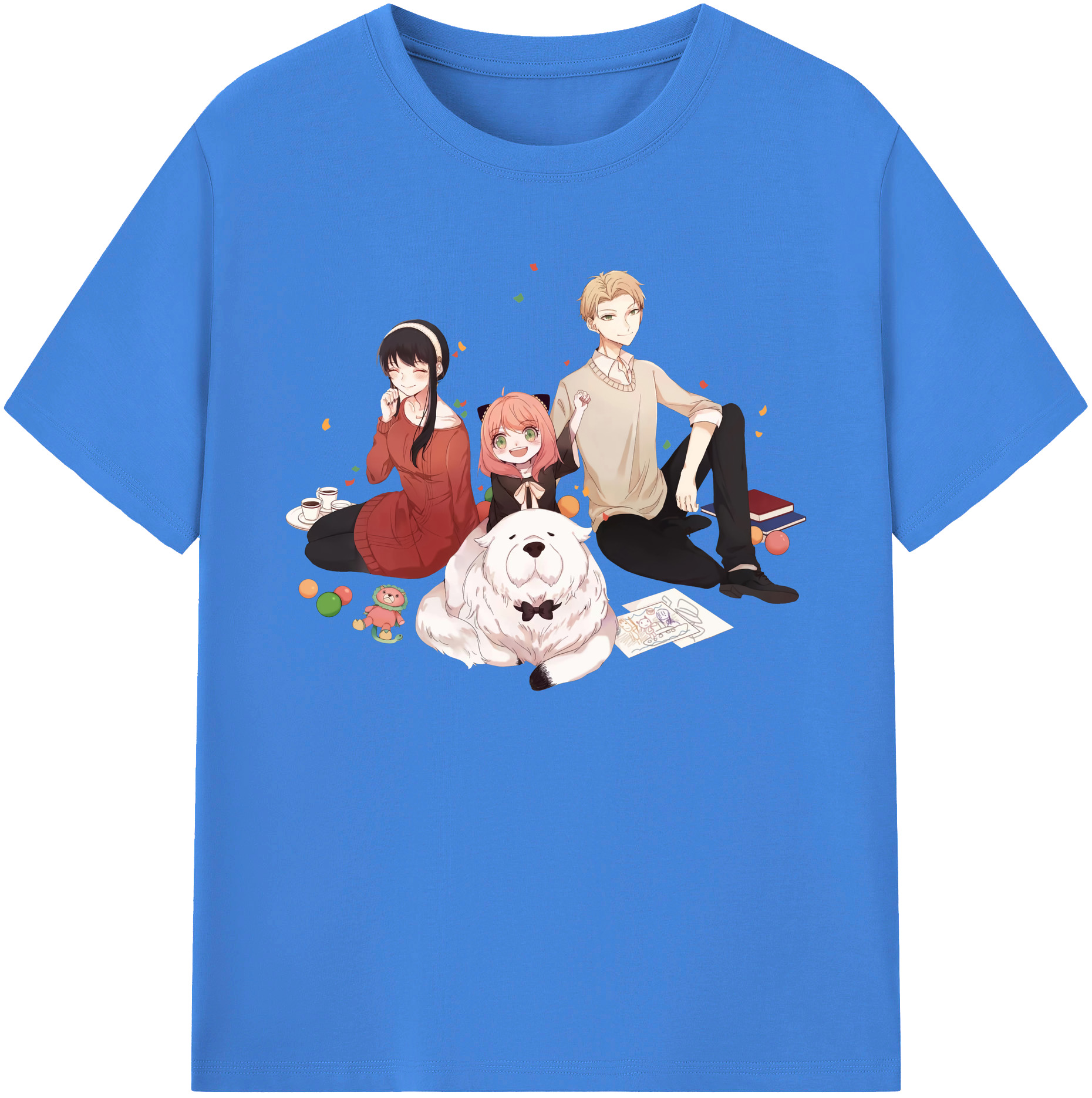 （画像用） SPY×FAMILY间谍家家酒 綿100％ メンズ半袖Tシャツ｜肌触りやわらか＆通気性