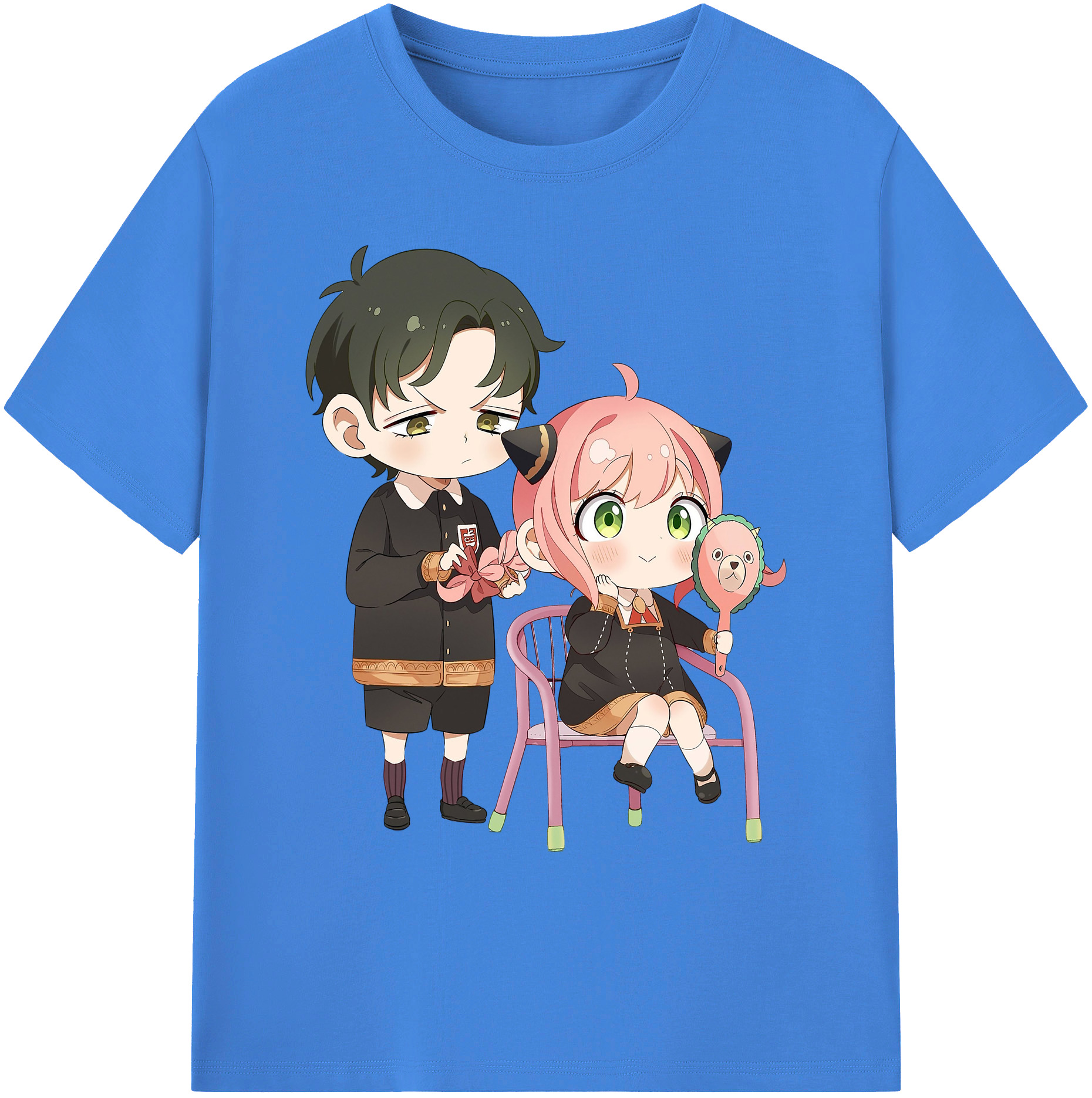 （画像用） SPY×FAMILY间谍家家酒 綿100％ メンズ半袖Tシャツ｜肌触りやわらか＆通気性