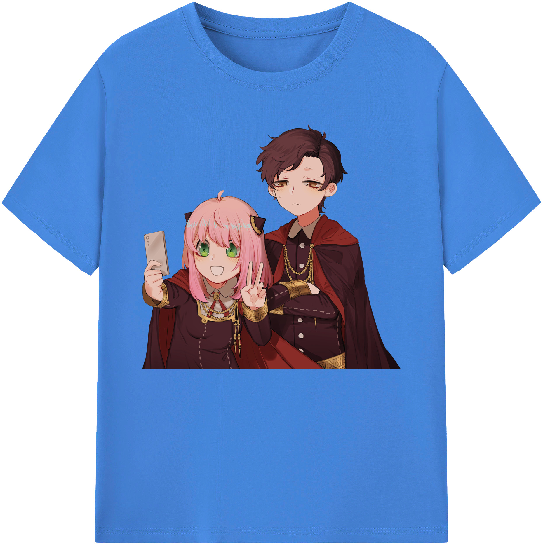 （画像用） SPY×FAMILY间谍家家酒 綿100％ メンズ半袖Tシャツ｜肌触りやわらか＆通気性