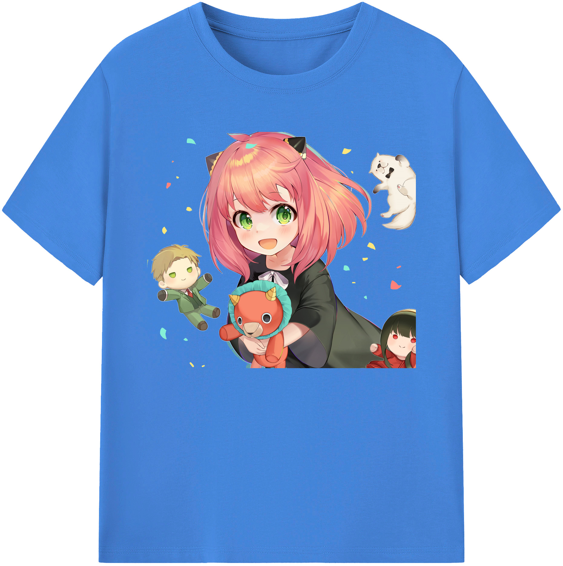 （画像用） SPY×FAMILY间谍家家酒 綿100％ メンズ半袖Tシャツ｜肌触りやわらか＆通気性