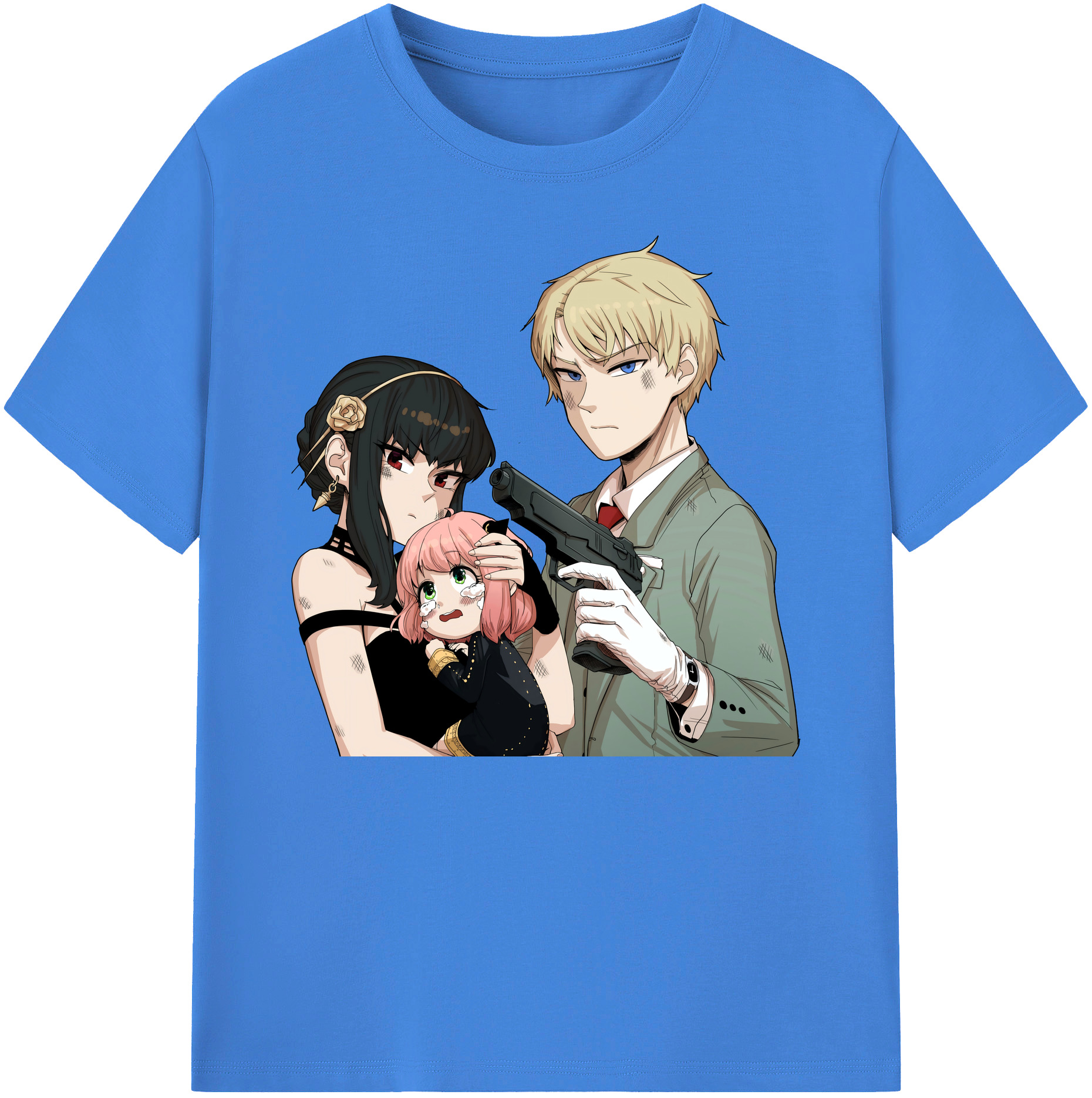 （画像用） SPY×FAMILY间谍家家酒 綿100％ メンズ半袖Tシャツ｜肌触りやわらか＆通気性