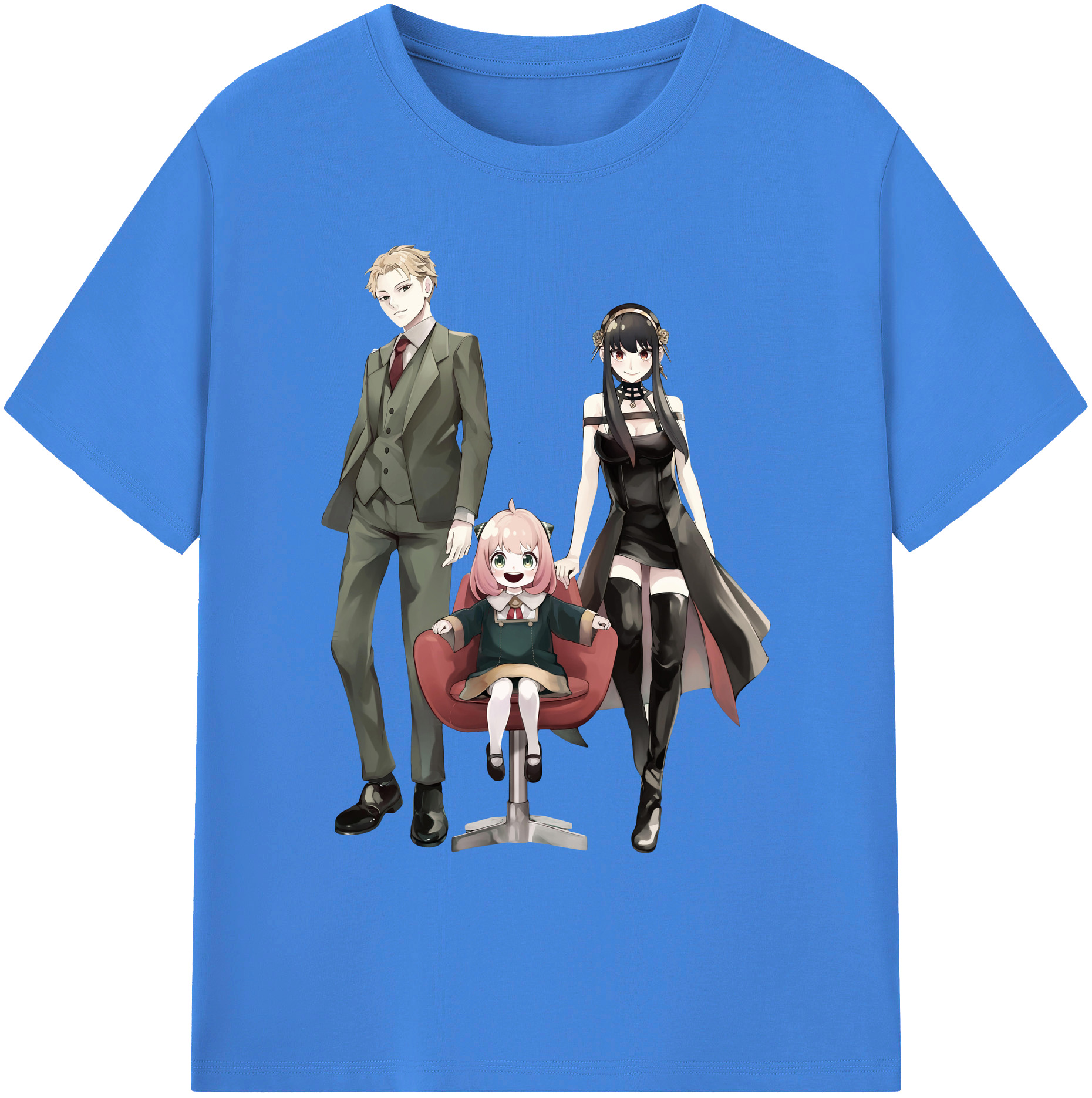 （画像用） SPY×FAMILY间谍家家酒 綿100％ メンズ半袖Tシャツ｜肌触りやわらか＆通気性