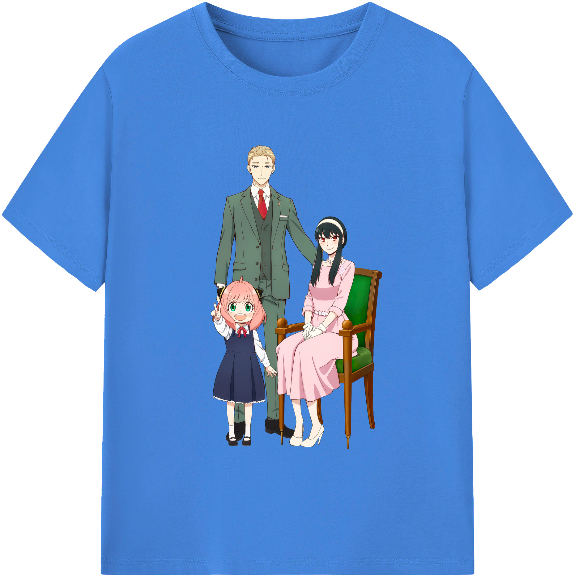 （画像用） SPY×FAMILY间谍家家酒 綿100％ メンズ半袖Tシャツ｜肌触りやわらか＆通気性